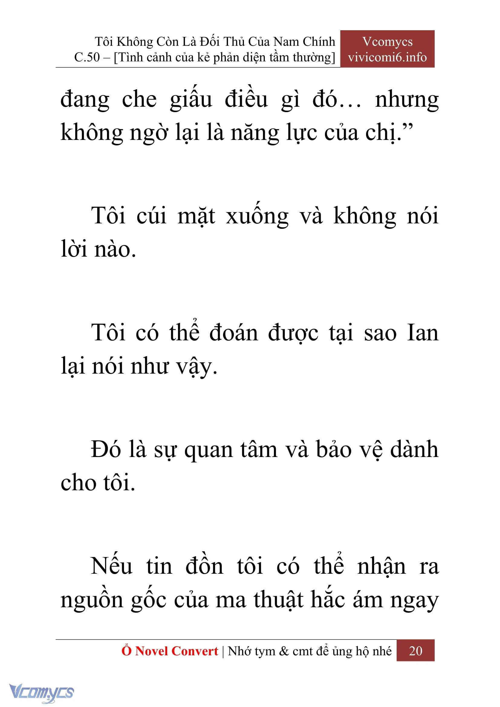 [Novel] Tôi Không Còn Là Đối Thủ Của Nam Chính Chapter  50 - 22