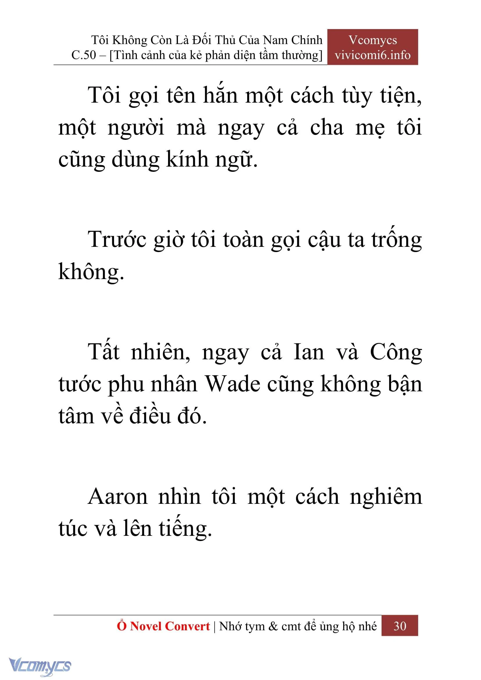 [Novel] Tôi Không Còn Là Đối Thủ Của Nam Chính Chapter  50 - 32