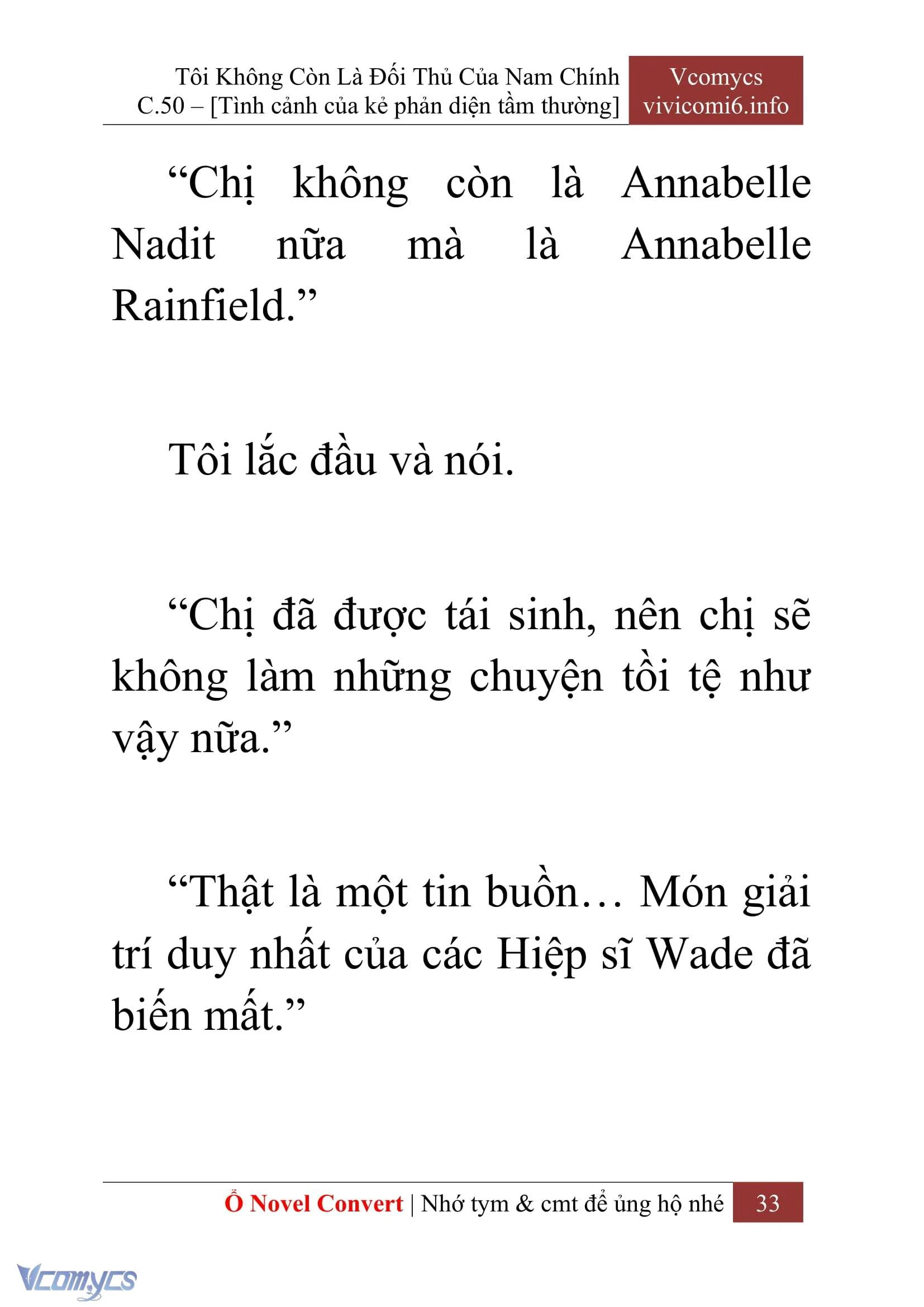 [Novel] Tôi Không Còn Là Đối Thủ Của Nam Chính Chapter  50 - 35