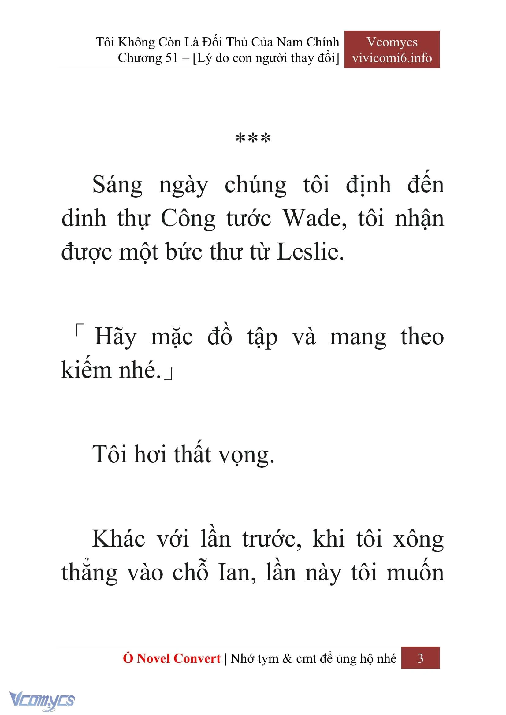 [Novel] Tôi Không Còn Là Đối Thủ Của Nam Chính Chapter  51 - 5