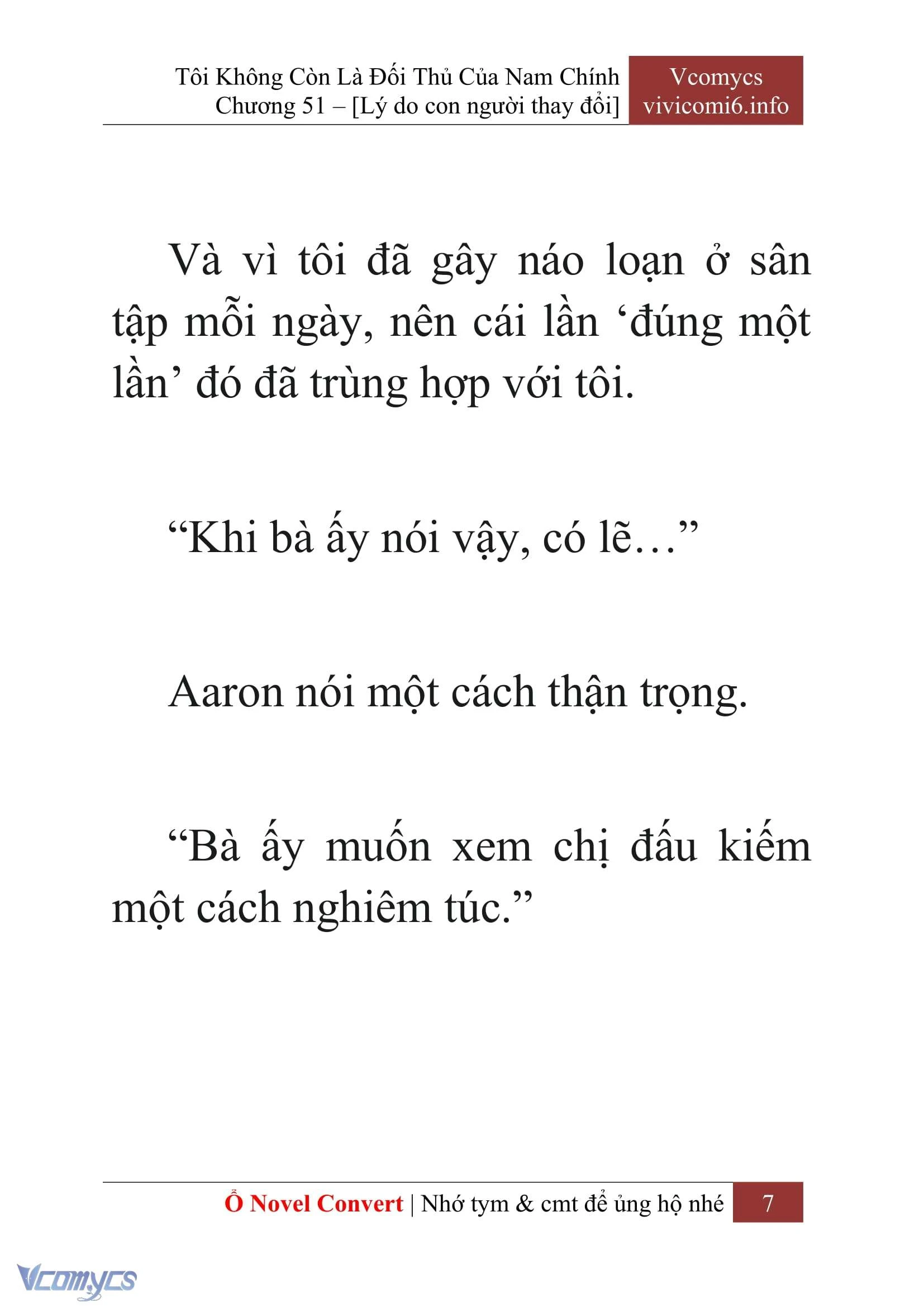 [Novel] Tôi Không Còn Là Đối Thủ Của Nam Chính Chapter  51 - 9