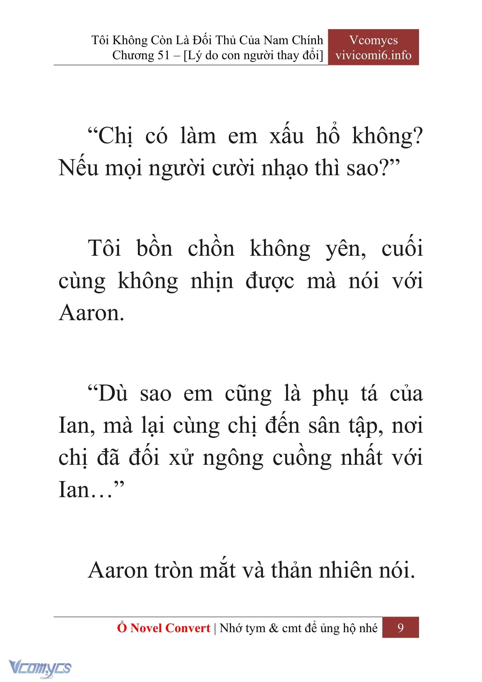 [Novel] Tôi Không Còn Là Đối Thủ Của Nam Chính Chapter  51 - 11