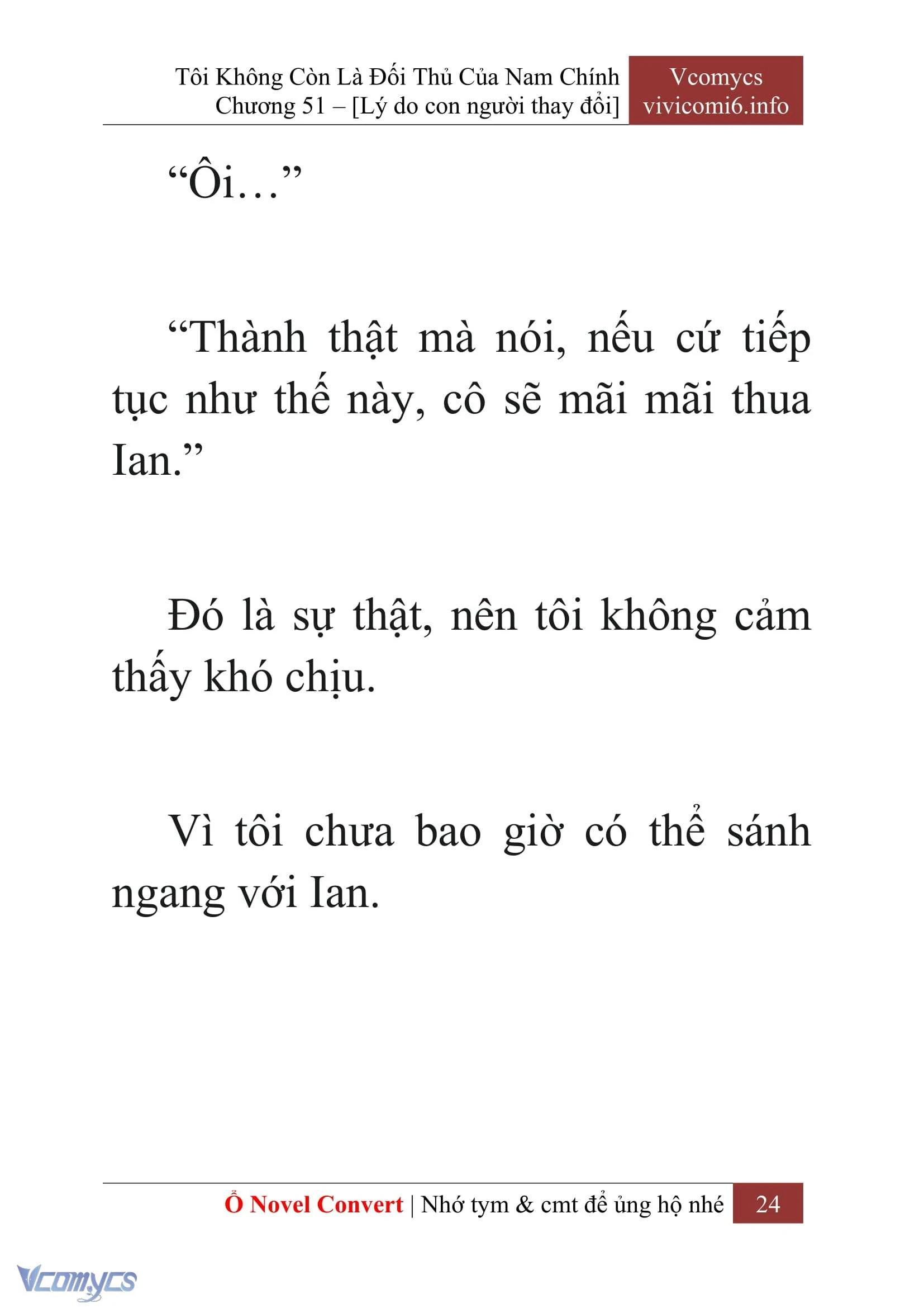 [Novel] Tôi Không Còn Là Đối Thủ Của Nam Chính Chapter  51 - 26