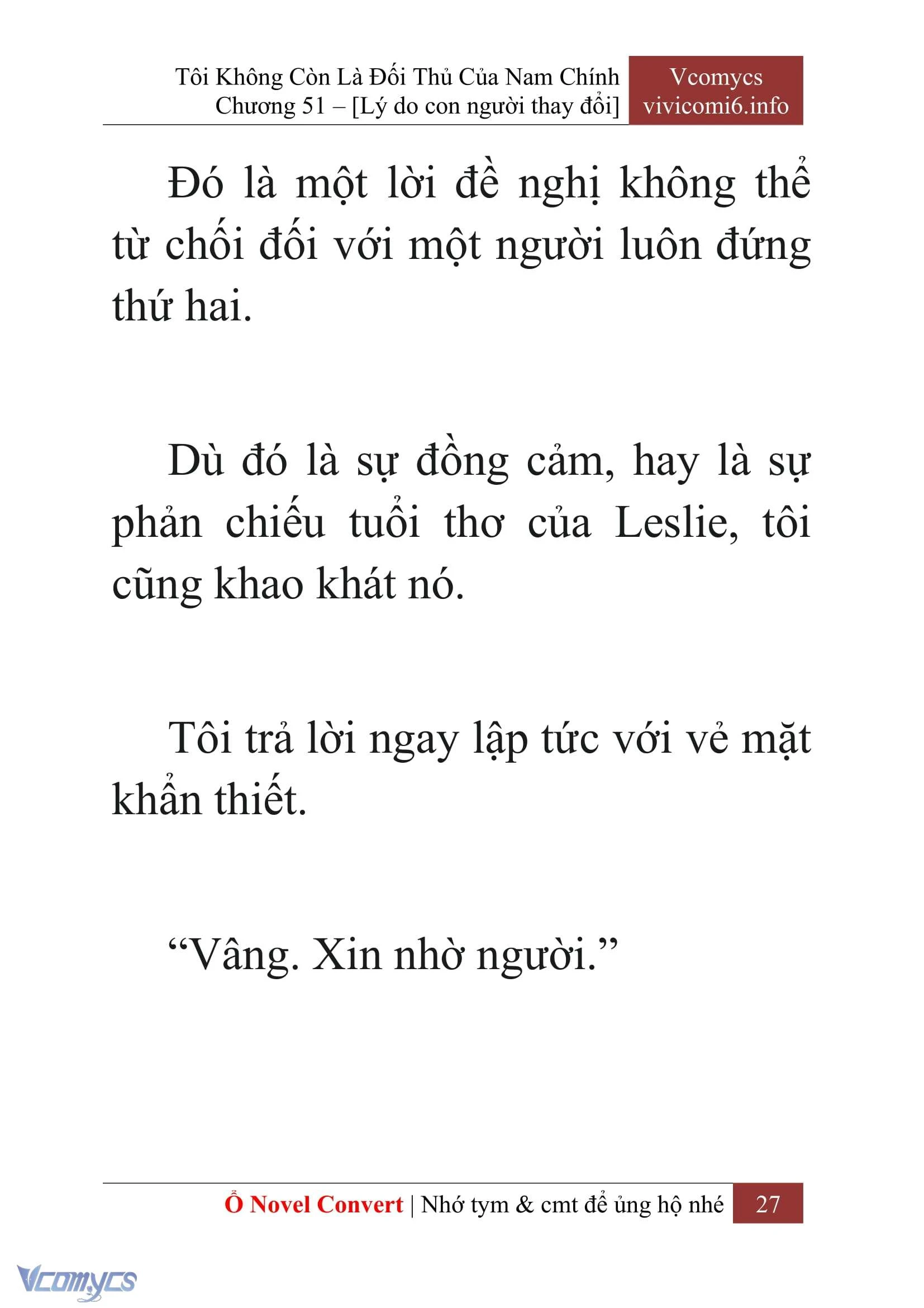 [Novel] Tôi Không Còn Là Đối Thủ Của Nam Chính Chapter  51 - 29