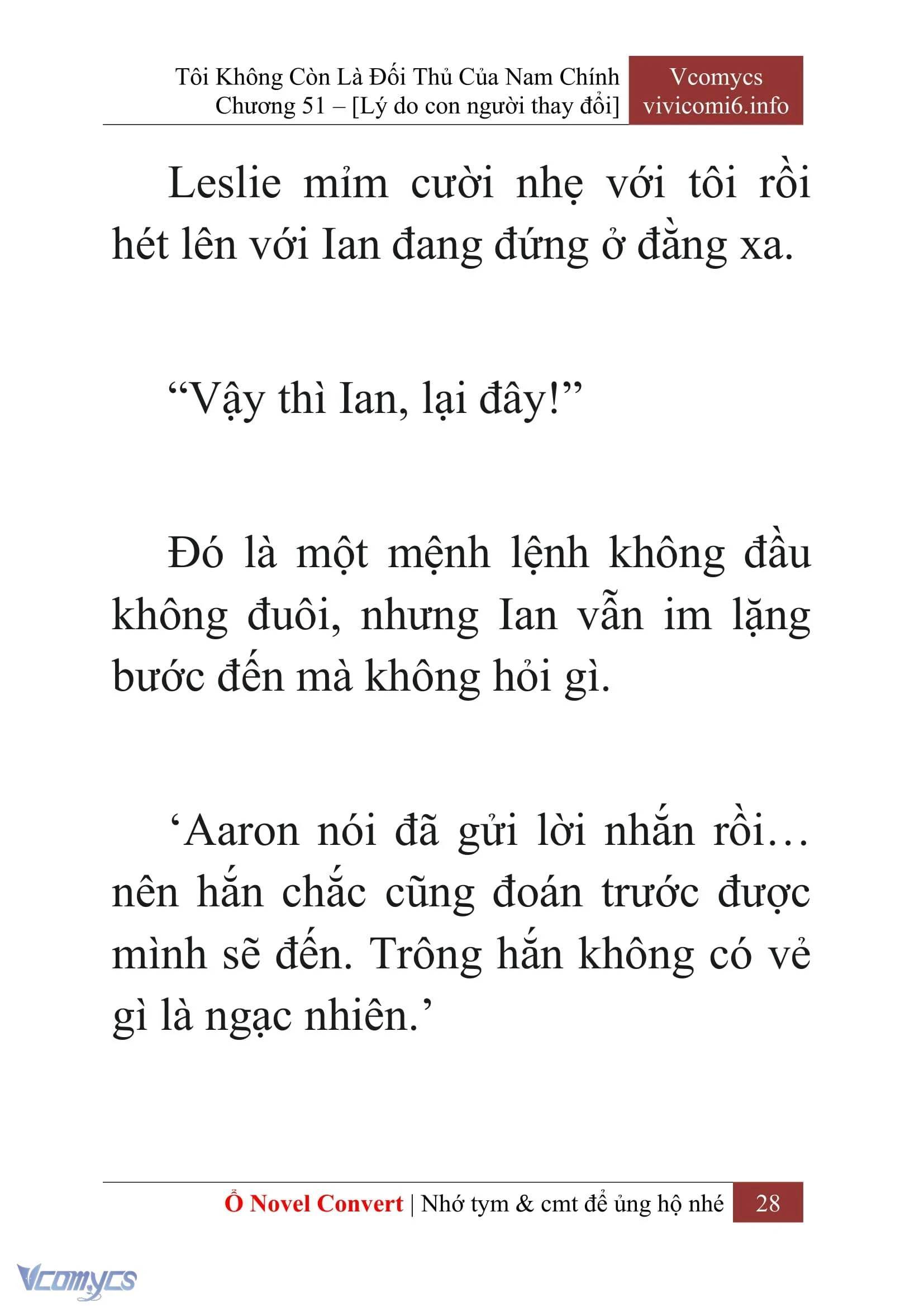 [Novel] Tôi Không Còn Là Đối Thủ Của Nam Chính Chapter  51 - 30