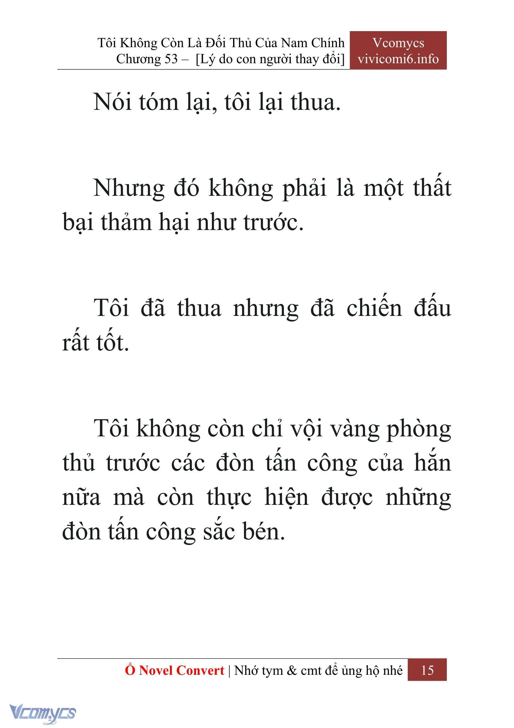 [Novel] Tôi Không Còn Là Đối Thủ Của Nam Chính Chapter  53 - 17