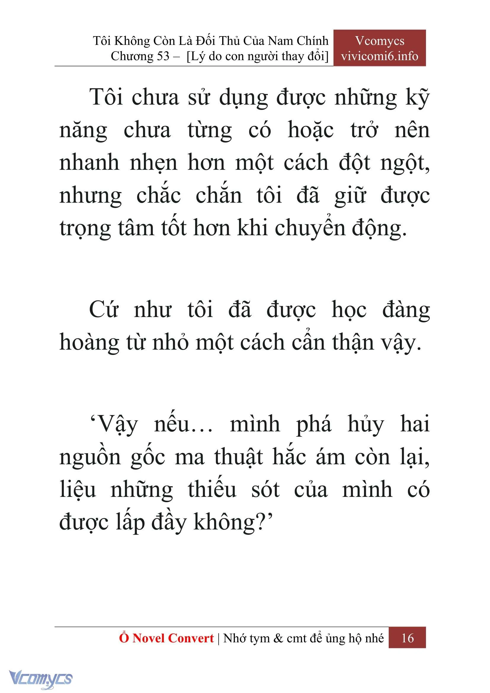 [Novel] Tôi Không Còn Là Đối Thủ Của Nam Chính Chapter  53 - 18