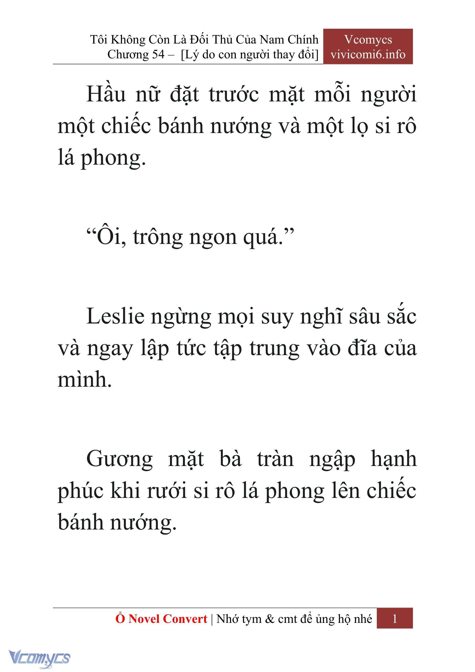 [Novel] Tôi Không Còn Là Đối Thủ Của Nam Chính Chapter  54 - 3