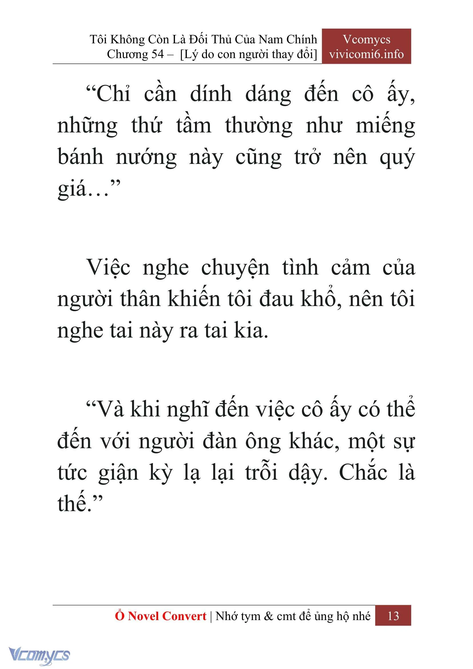[Novel] Tôi Không Còn Là Đối Thủ Của Nam Chính Chapter  54 - 15