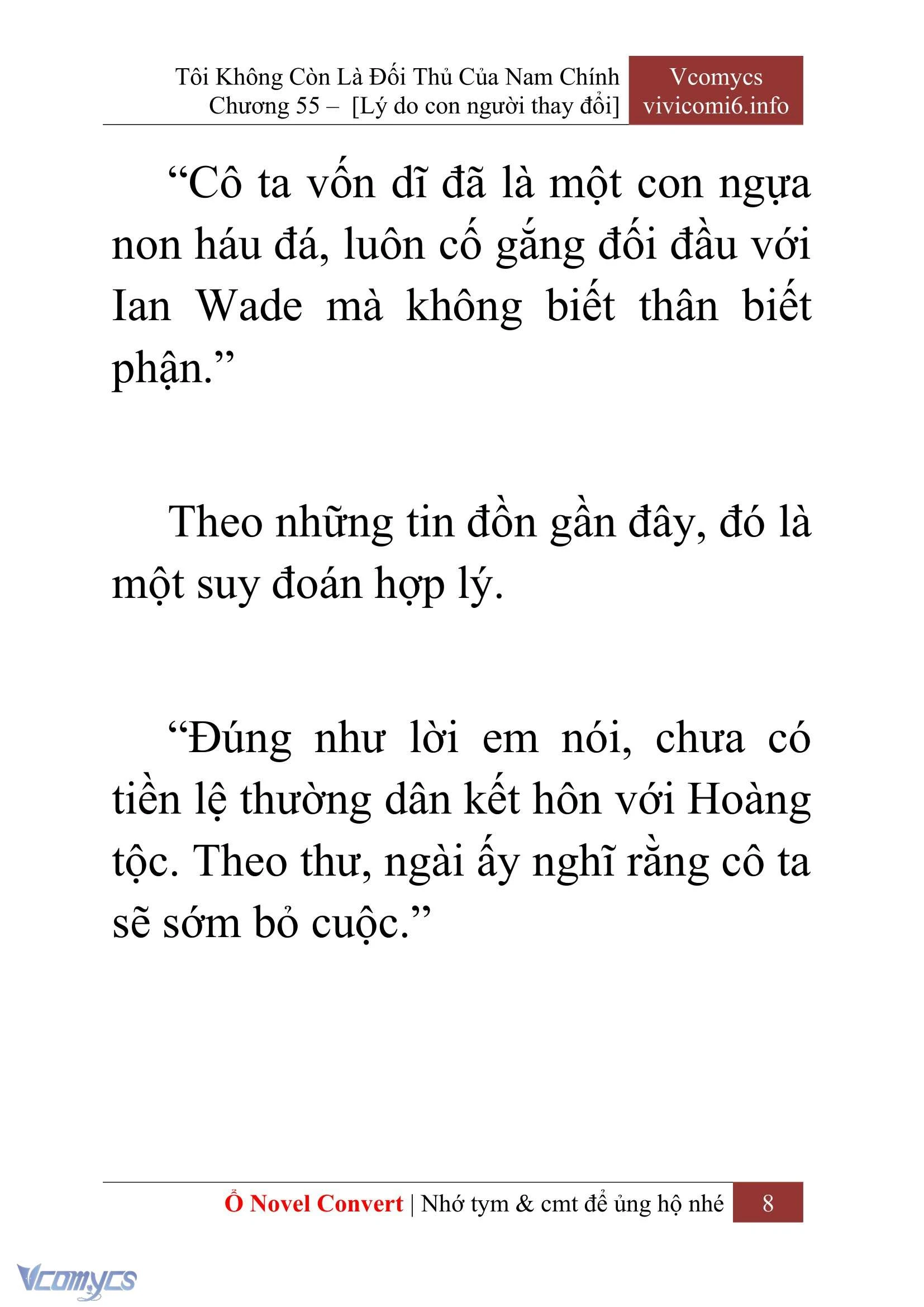 [Novel] Tôi Không Còn Là Đối Thủ Của Nam Chính Chapter  55 - 10