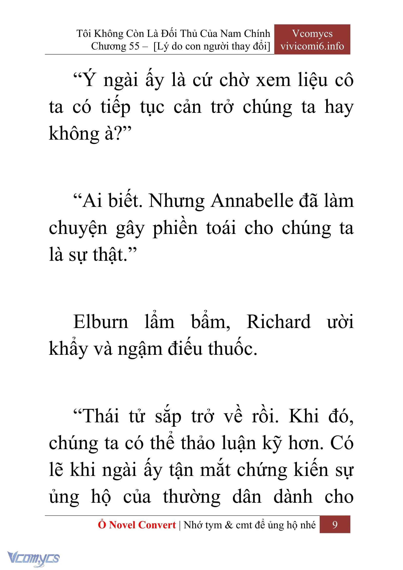 [Novel] Tôi Không Còn Là Đối Thủ Của Nam Chính Chapter  55 - 11