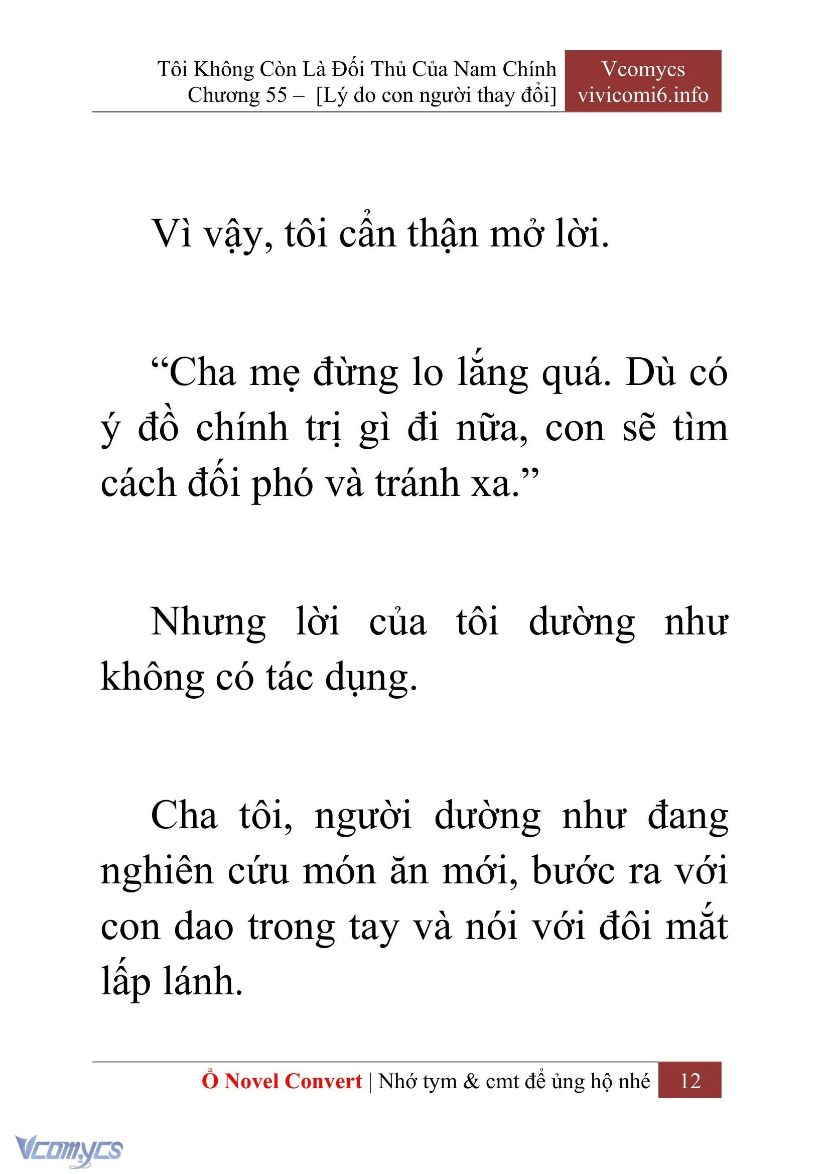 [Novel] Tôi Không Còn Là Đối Thủ Của Nam Chính Chapter  55 - 14