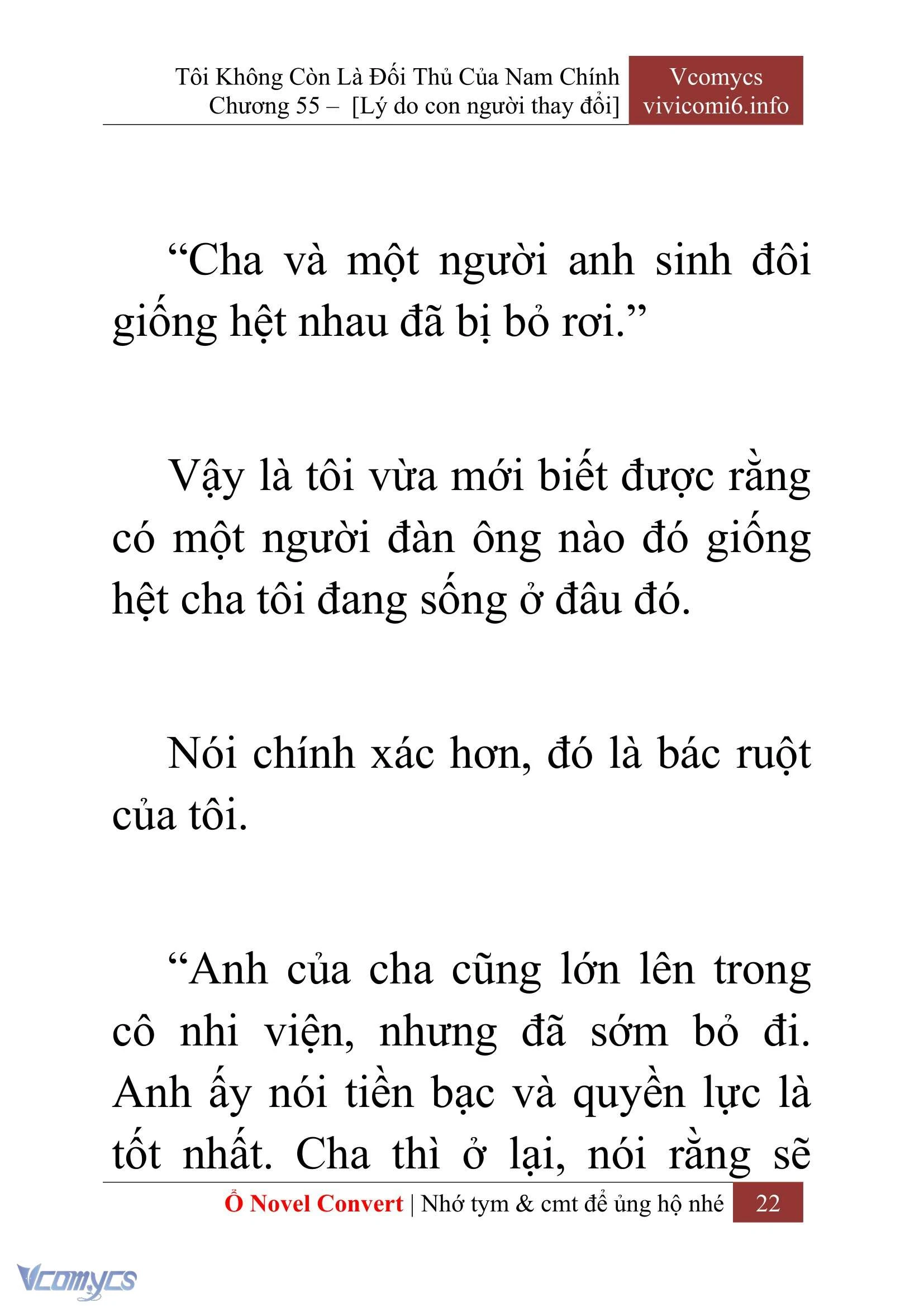 [Novel] Tôi Không Còn Là Đối Thủ Của Nam Chính Chapter  55 - 24