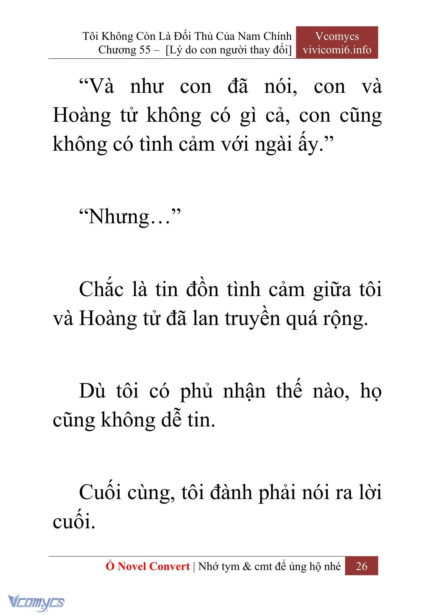 [Novel] Tôi Không Còn Là Đối Thủ Của Nam Chính Chapter  55 - 28