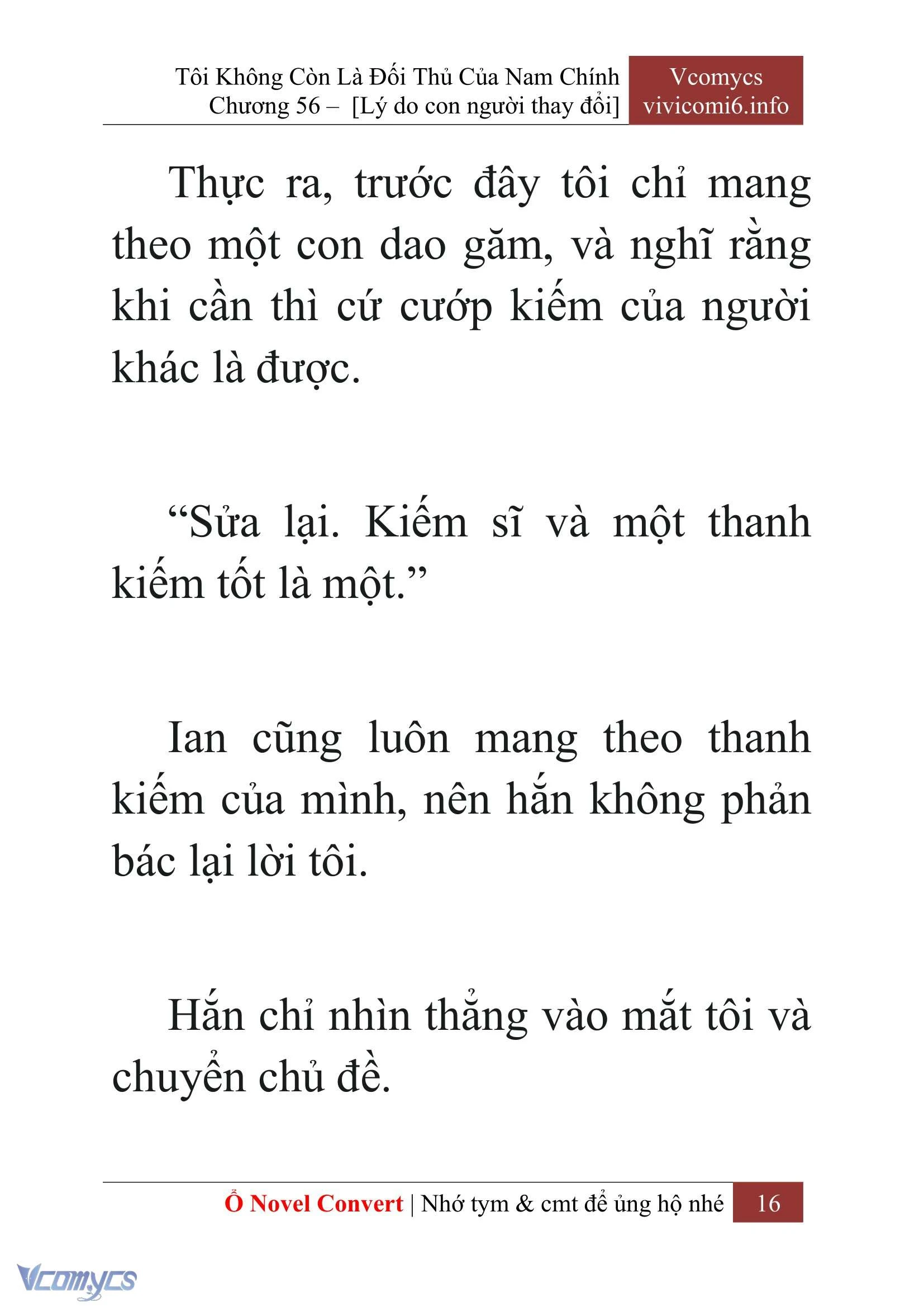 [Novel] Tôi Không Còn Là Đối Thủ Của Nam Chính Chapter  56 - 18