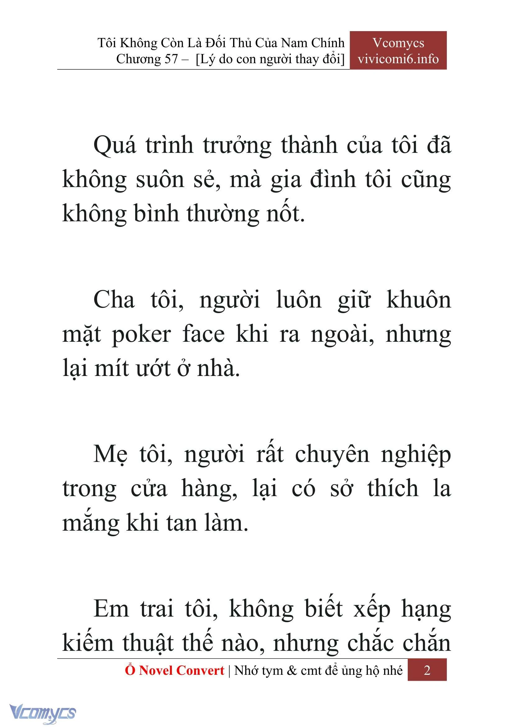 [Novel] Tôi Không Còn Là Đối Thủ Của Nam Chính Chapter  57 - 4