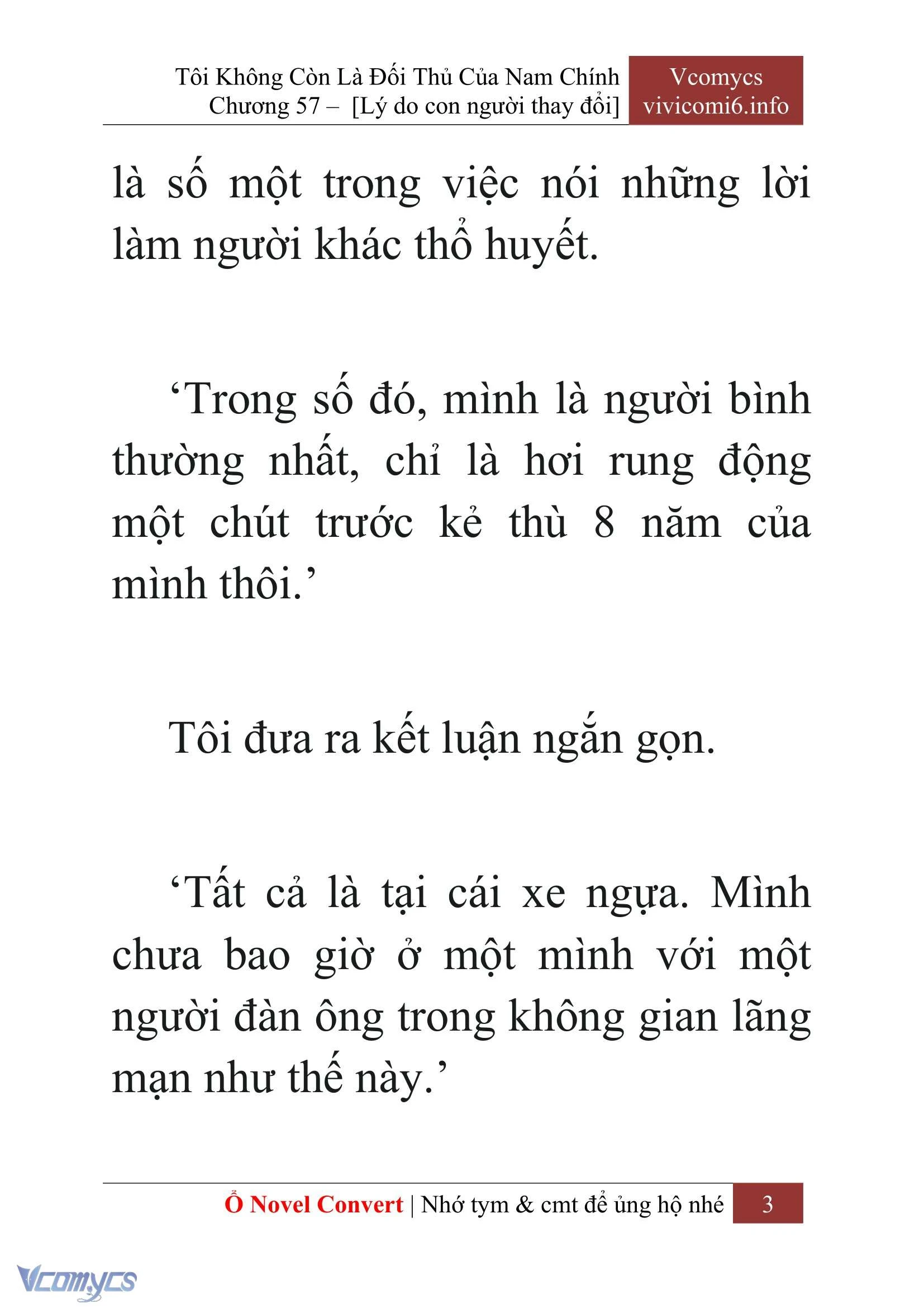 [Novel] Tôi Không Còn Là Đối Thủ Của Nam Chính Chapter  57 - 5