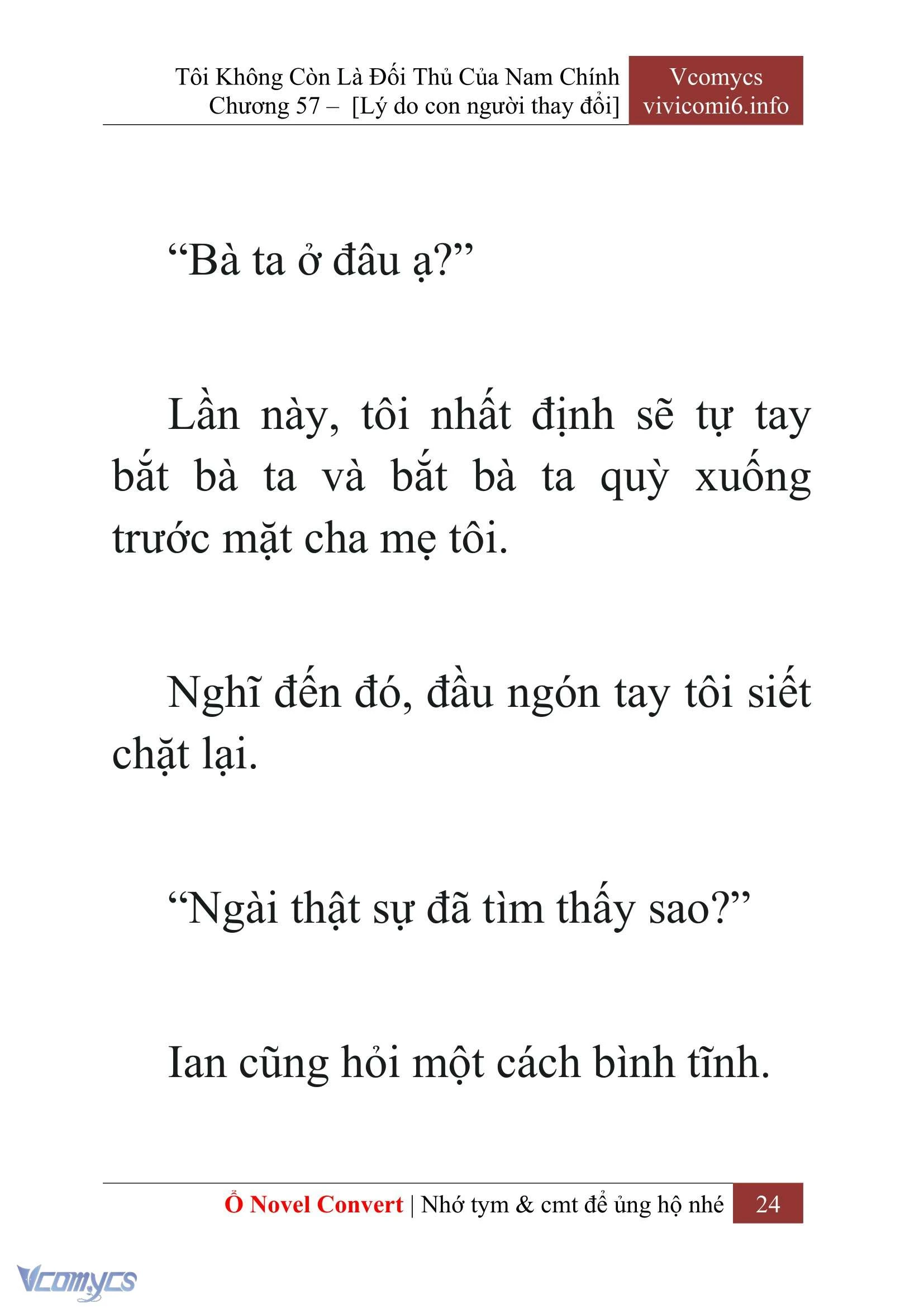 [Novel] Tôi Không Còn Là Đối Thủ Của Nam Chính Chapter  57 - 26
