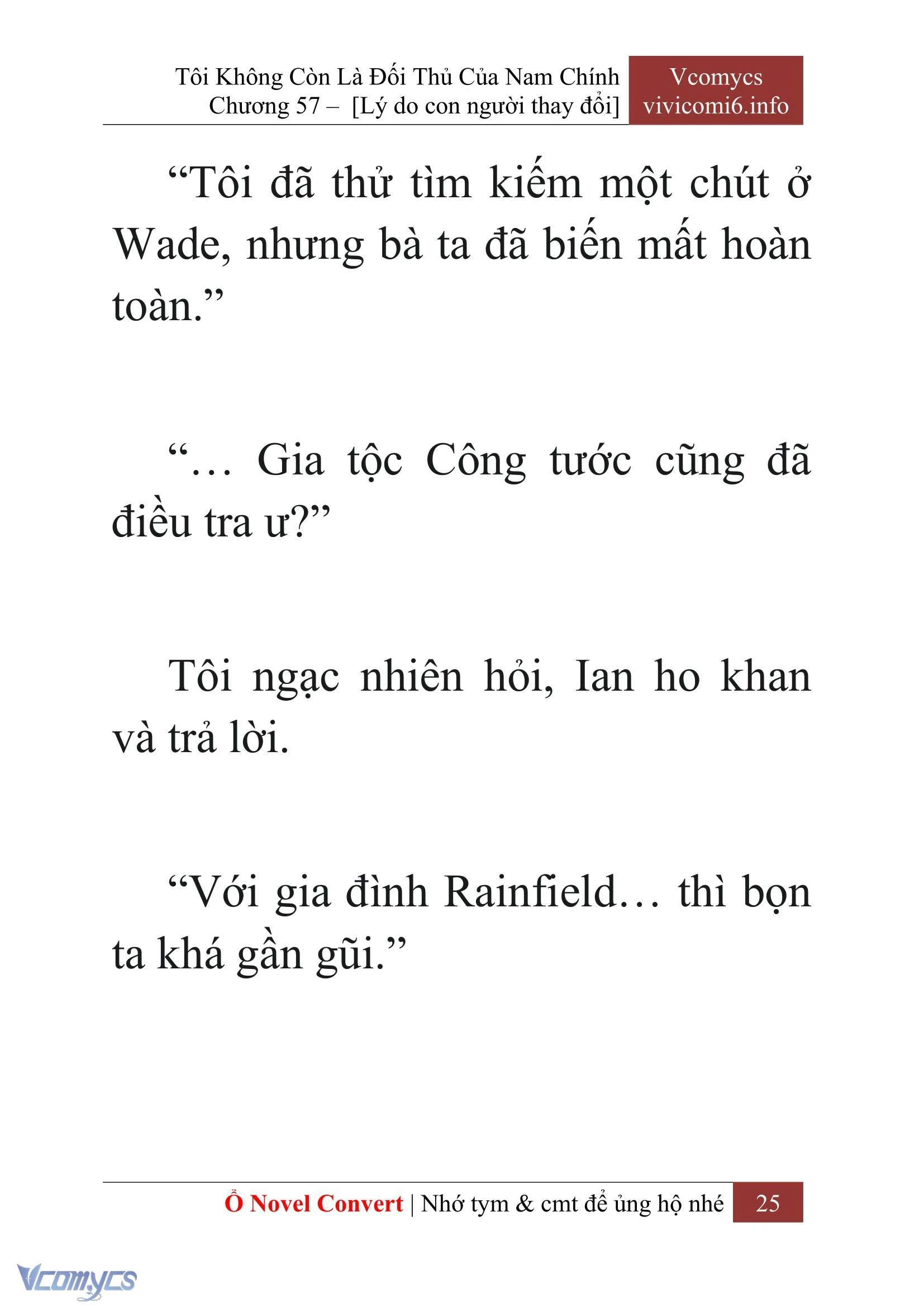 [Novel] Tôi Không Còn Là Đối Thủ Của Nam Chính Chapter  57 - 27