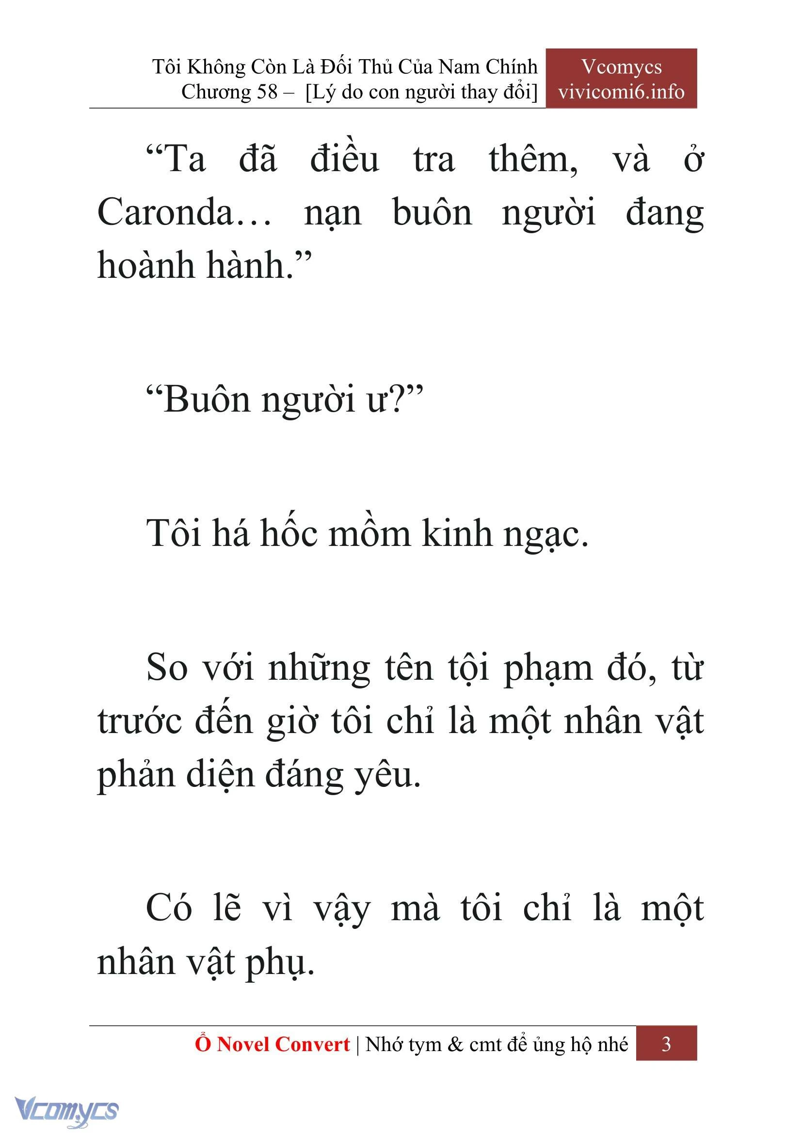 [Novel] Tôi Không Còn Là Đối Thủ Của Nam Chính Chapter  58 - 5