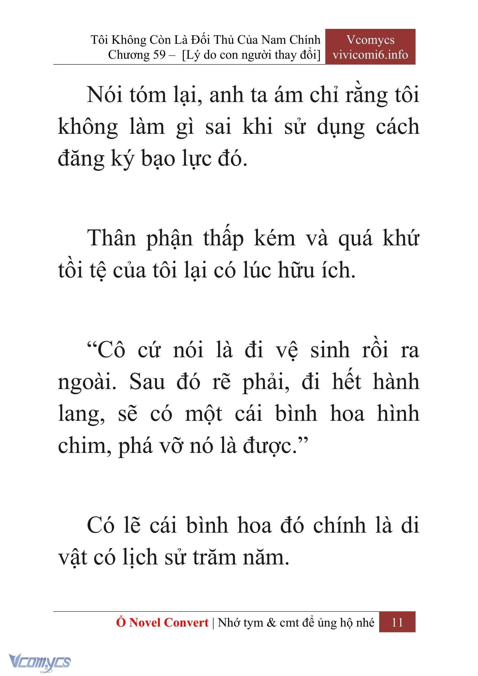 [Novel] Tôi Không Còn Là Đối Thủ Của Nam Chính Chapter  59 - 13