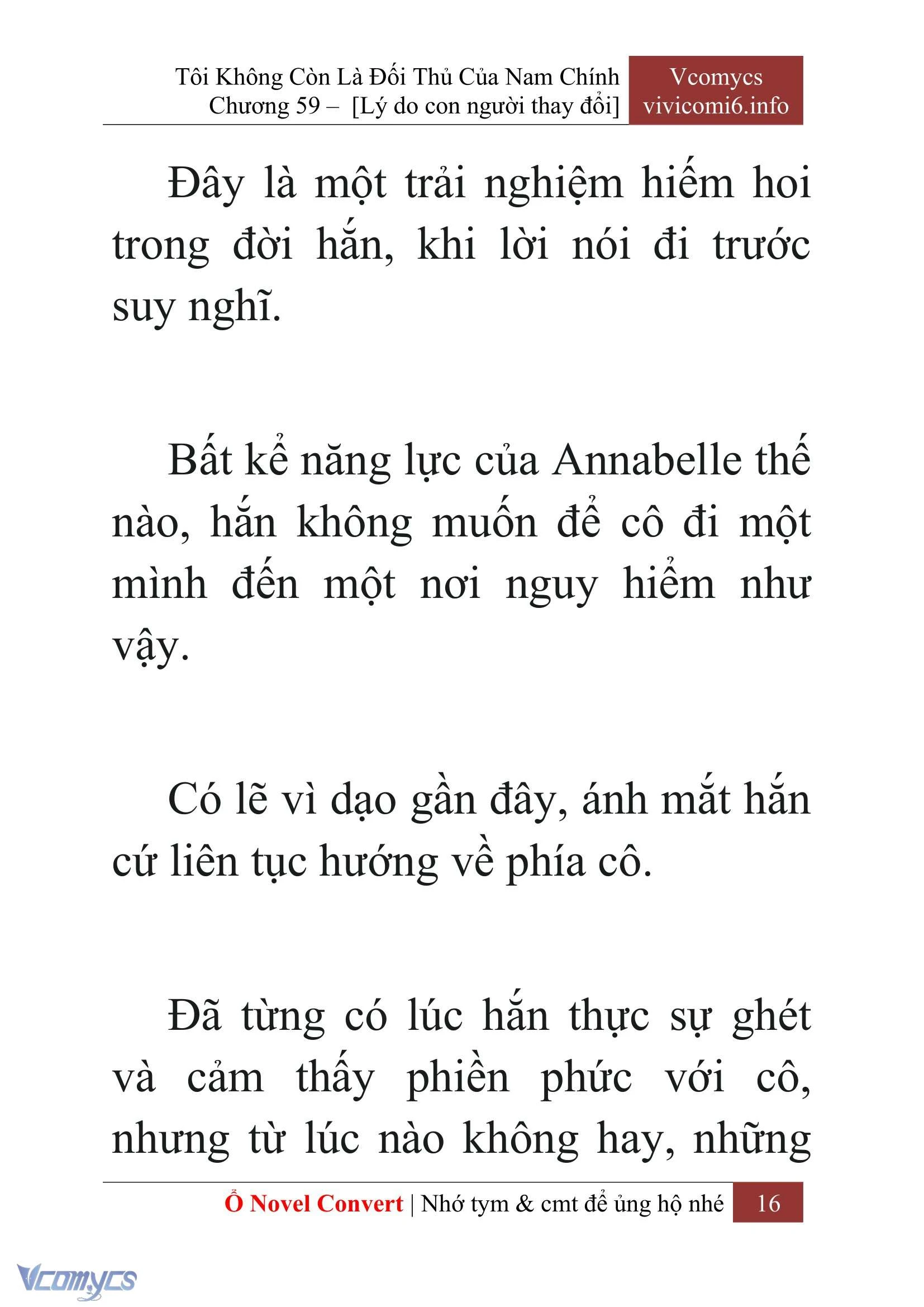 [Novel] Tôi Không Còn Là Đối Thủ Của Nam Chính Chapter  59 - 18