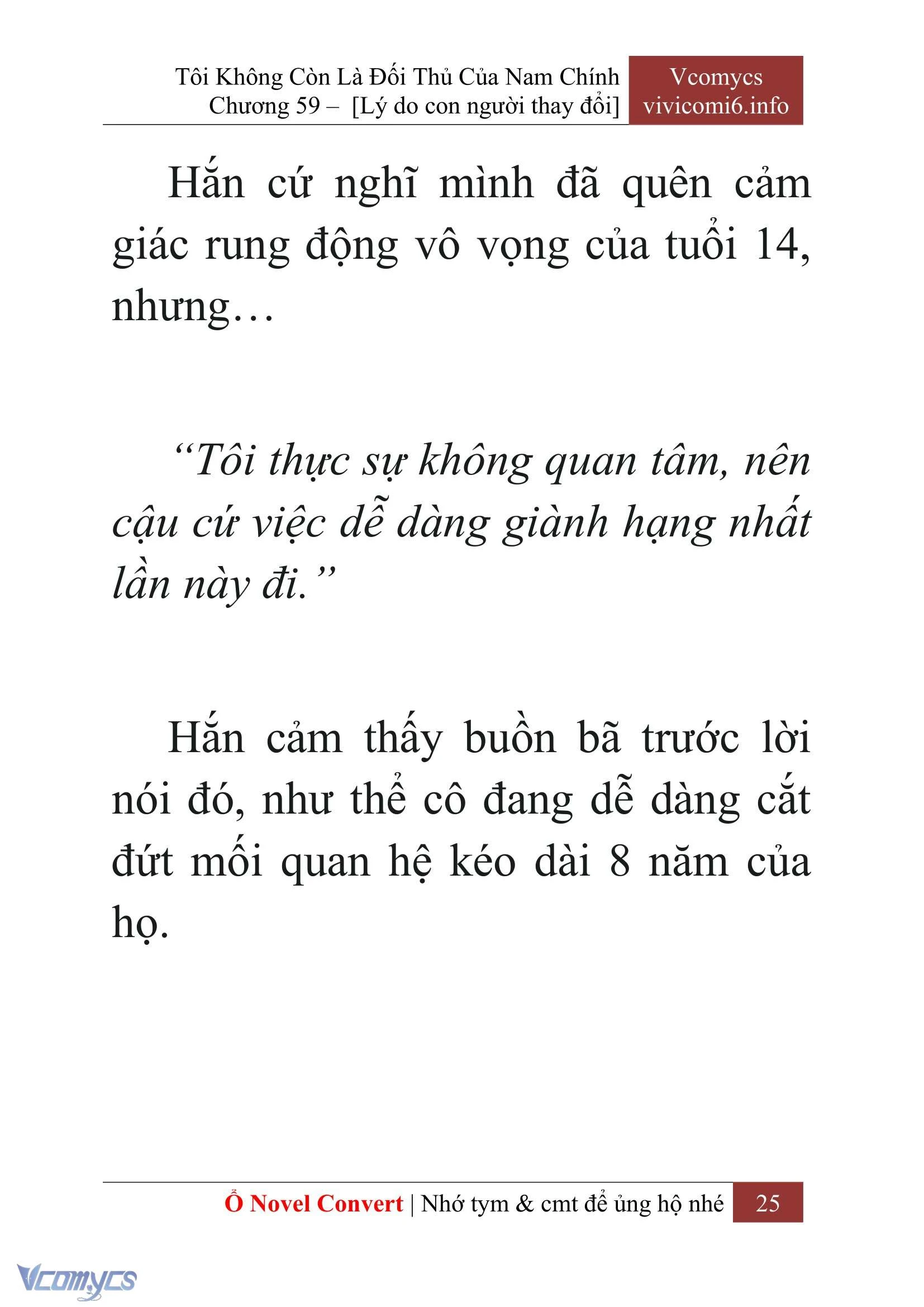 [Novel] Tôi Không Còn Là Đối Thủ Của Nam Chính Chapter  59 - 27