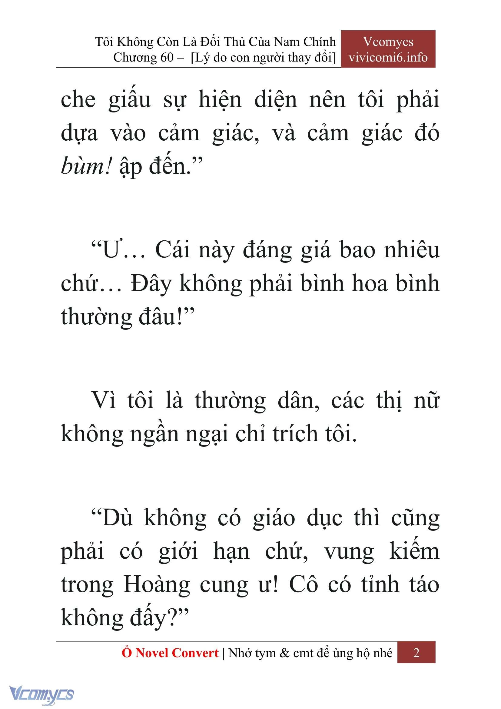 [Novel] Tôi Không Còn Là Đối Thủ Của Nam Chính Chapter  60 - 4