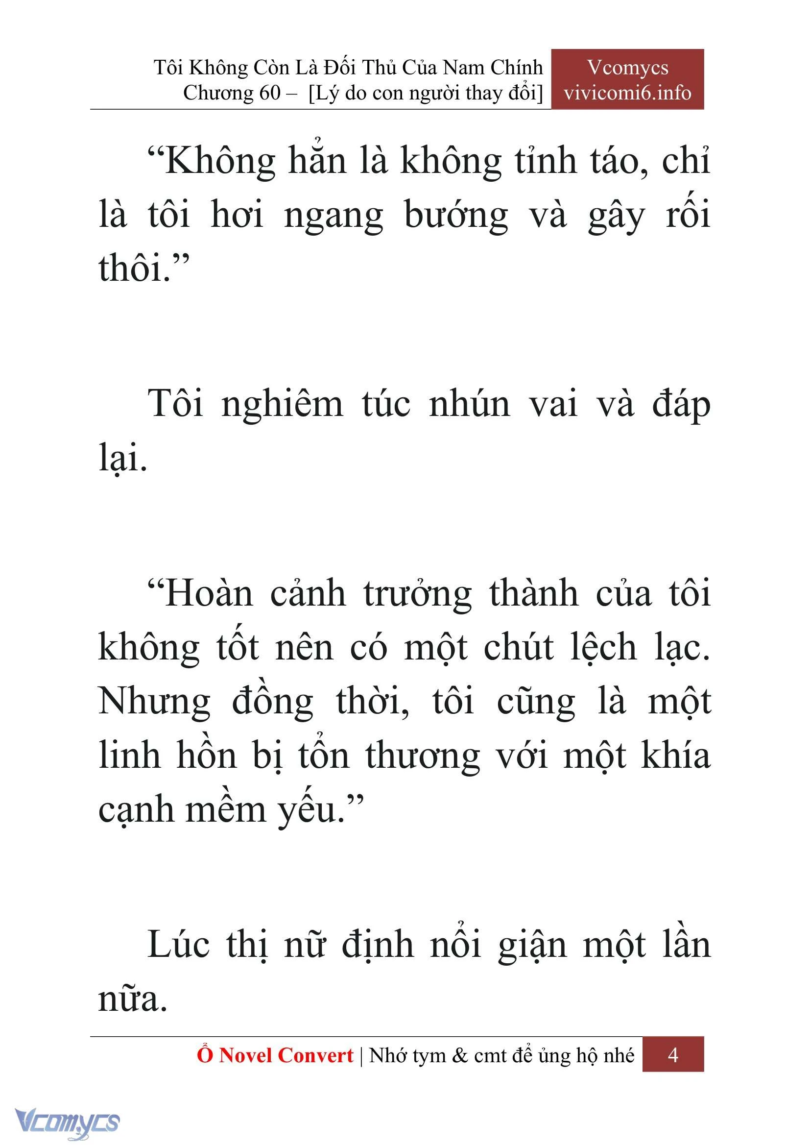 [Novel] Tôi Không Còn Là Đối Thủ Của Nam Chính Chapter  60 - 6