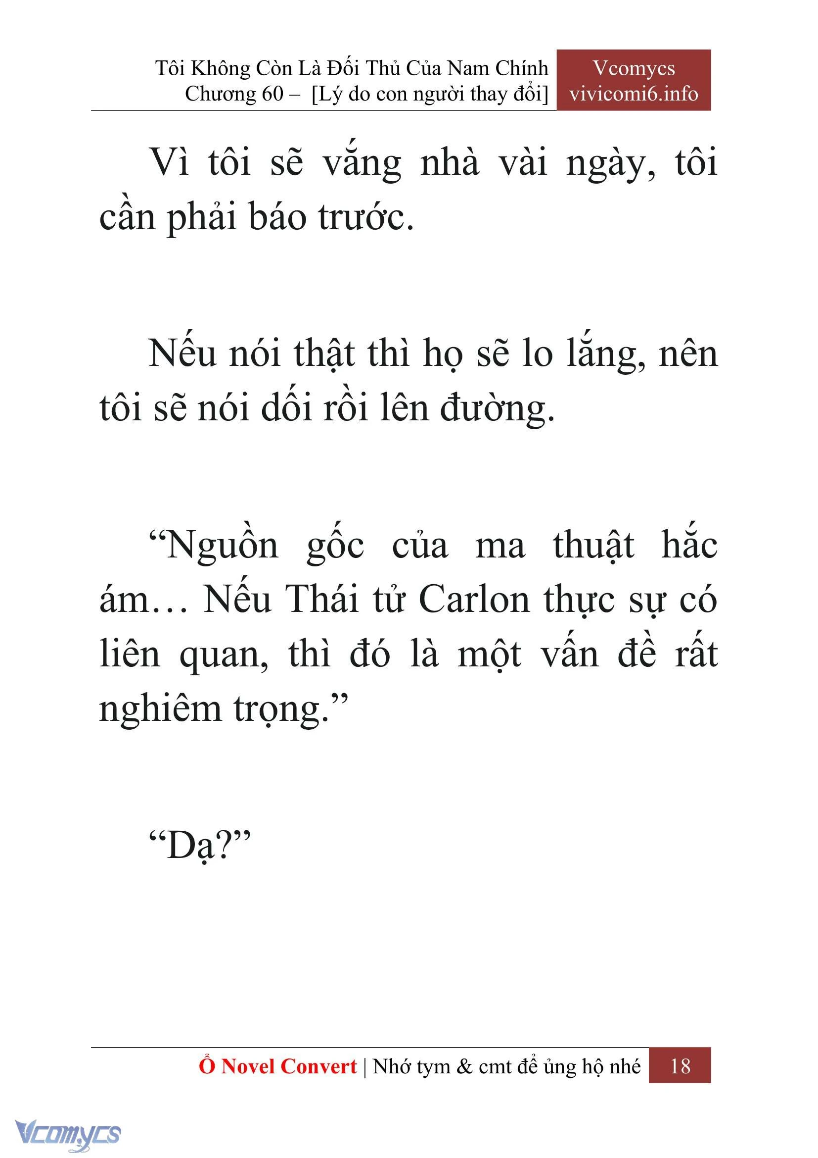 [Novel] Tôi Không Còn Là Đối Thủ Của Nam Chính Chapter  60 - 20