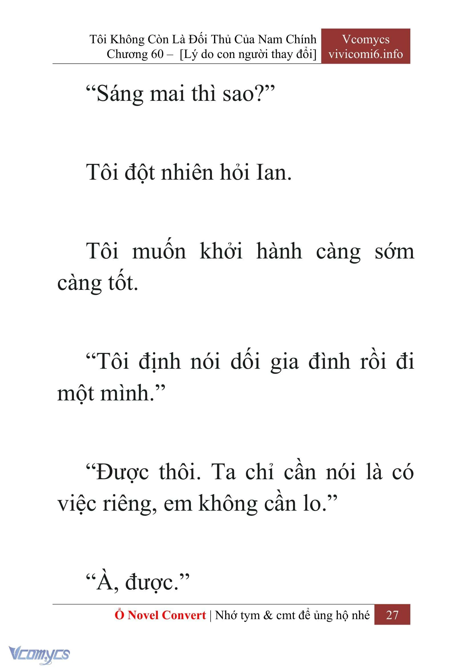 [Novel] Tôi Không Còn Là Đối Thủ Của Nam Chính Chapter  60 - 29