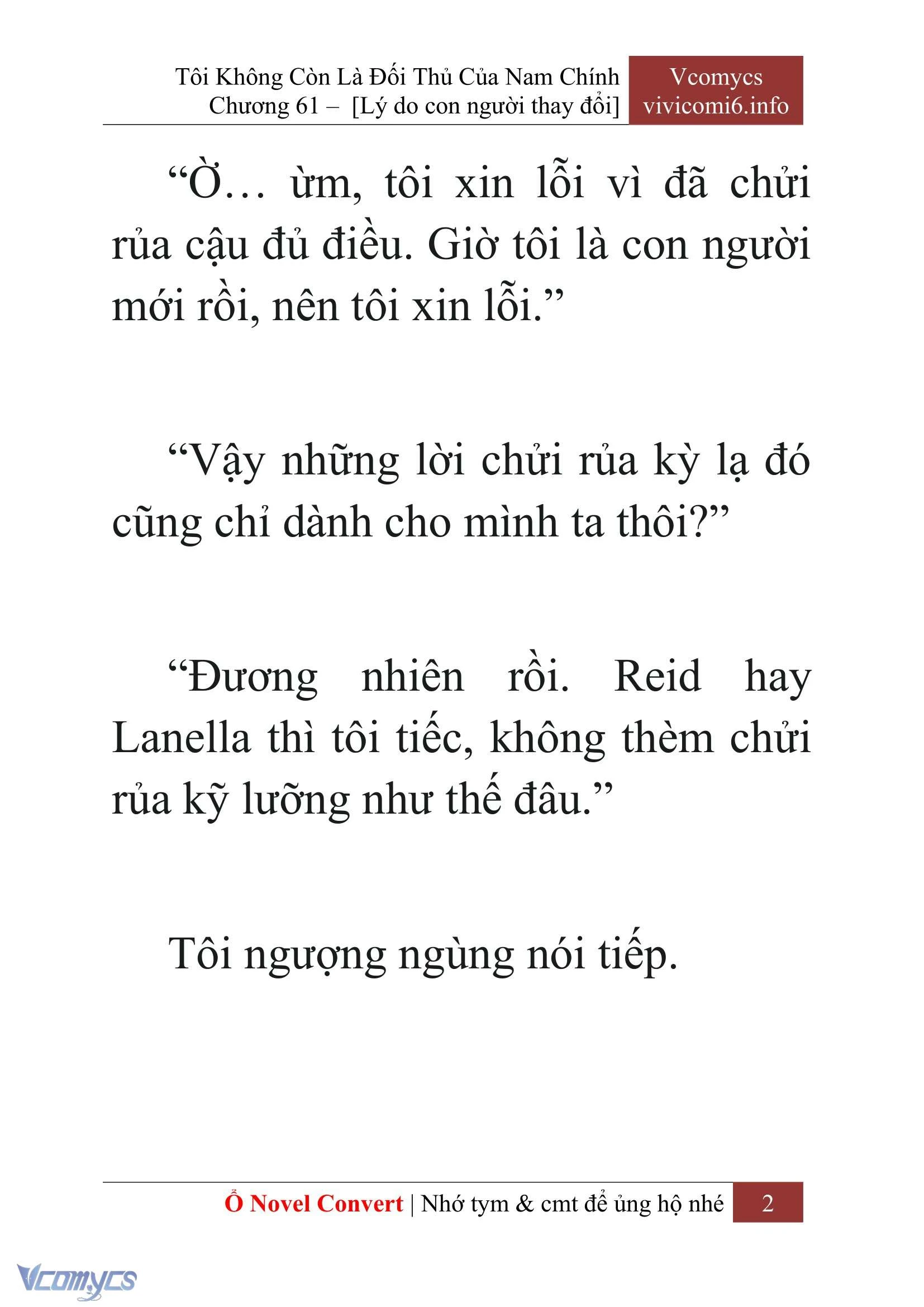[Novel] Tôi Không Còn Là Đối Thủ Của Nam Chính Chapter  61 - 4