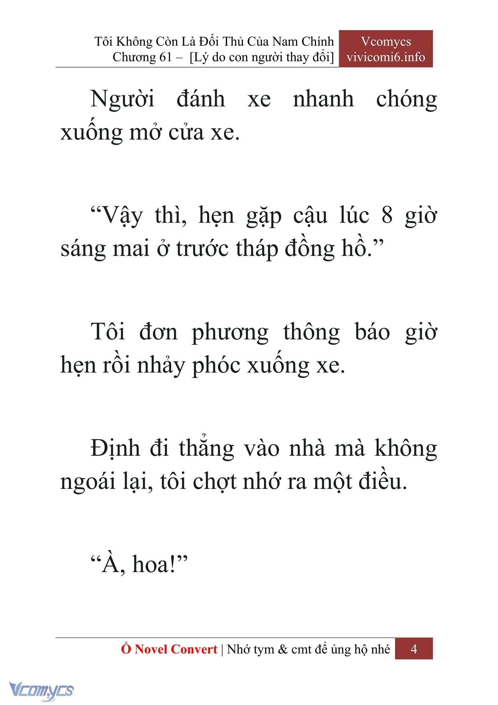 [Novel] Tôi Không Còn Là Đối Thủ Của Nam Chính Chapter  61 - 6