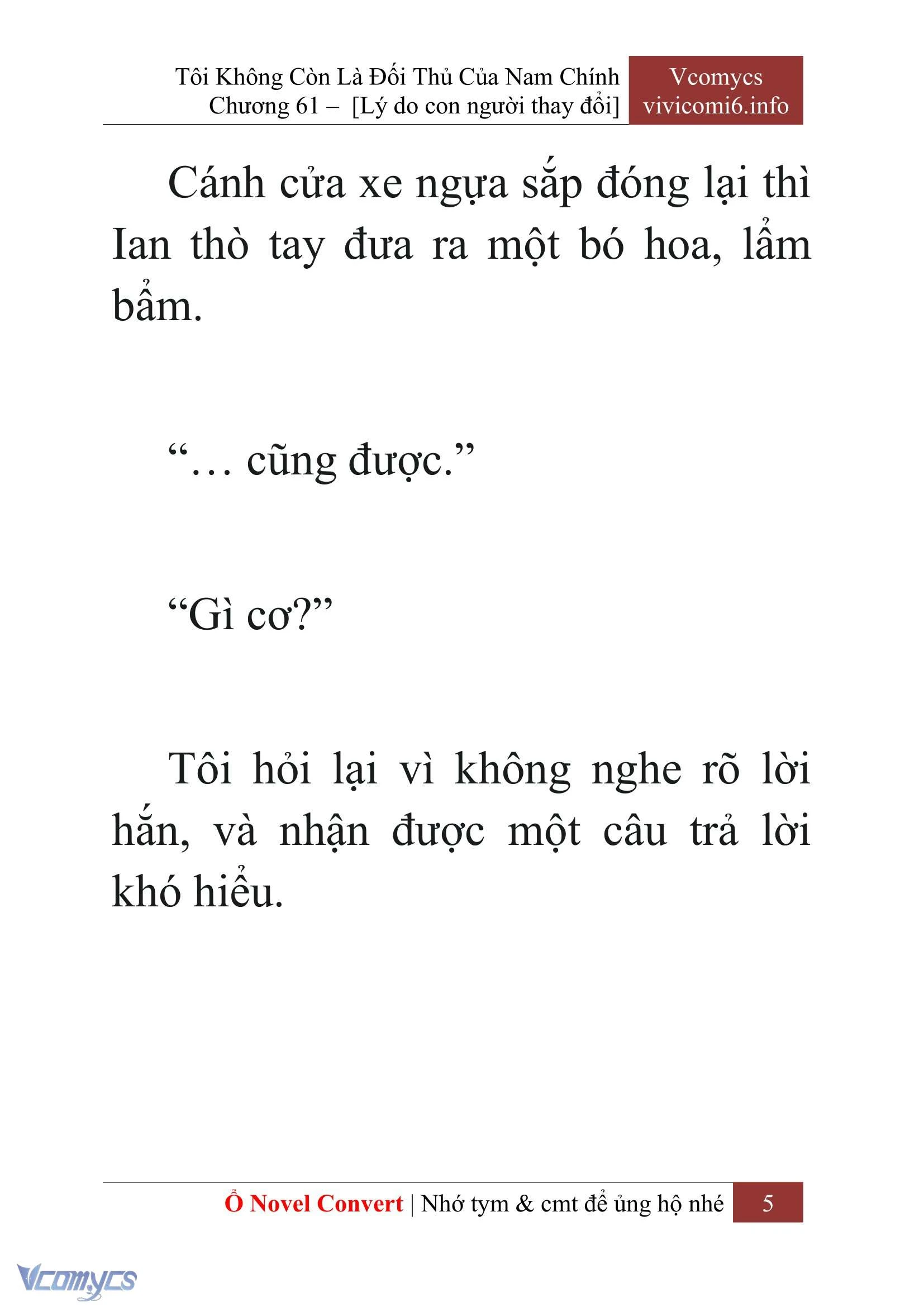 [Novel] Tôi Không Còn Là Đối Thủ Của Nam Chính Chapter  61 - 7