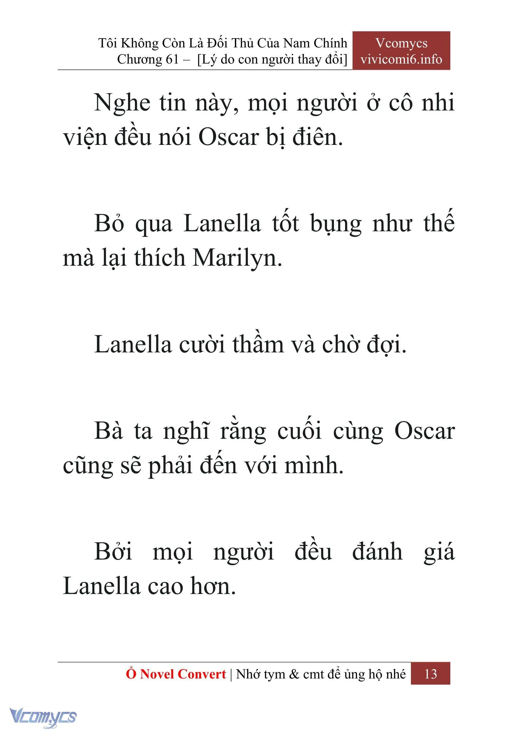 [Novel] Tôi Không Còn Là Đối Thủ Của Nam Chính Chapter  61 - 15
