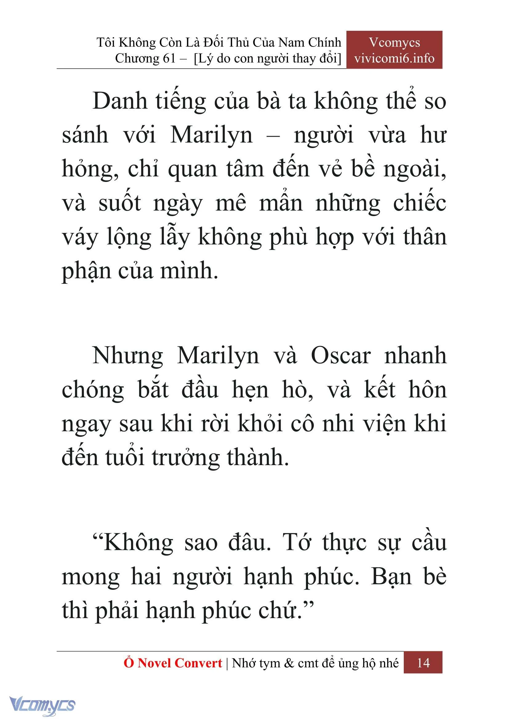 [Novel] Tôi Không Còn Là Đối Thủ Của Nam Chính Chapter  61 - 16