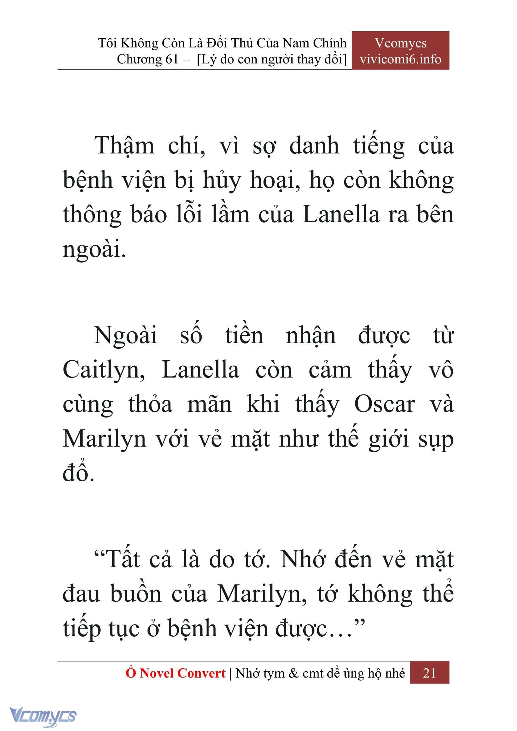 [Novel] Tôi Không Còn Là Đối Thủ Của Nam Chính Chapter  61 - 23