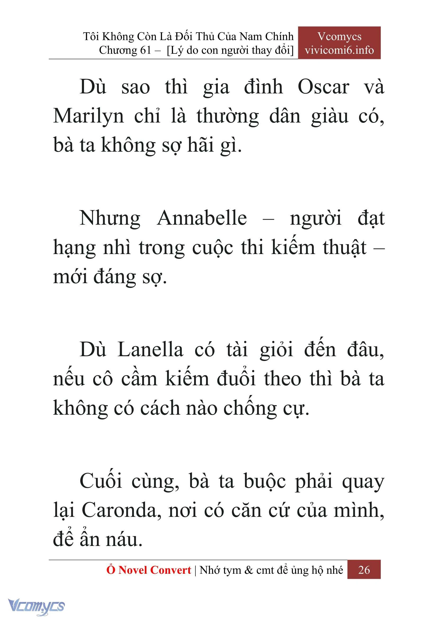 [Novel] Tôi Không Còn Là Đối Thủ Của Nam Chính Chapter  61 - 28