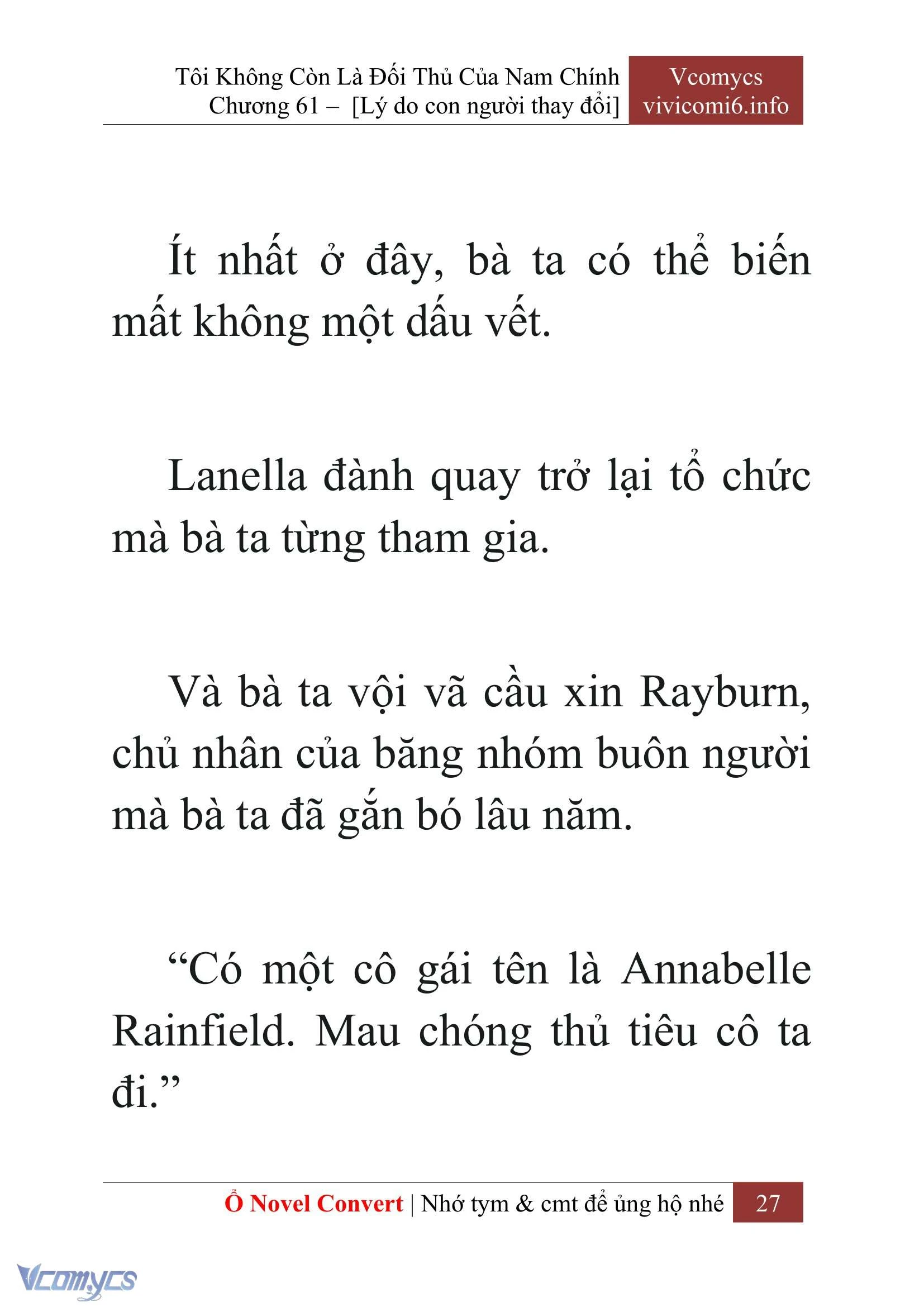 [Novel] Tôi Không Còn Là Đối Thủ Của Nam Chính Chapter  61 - 29