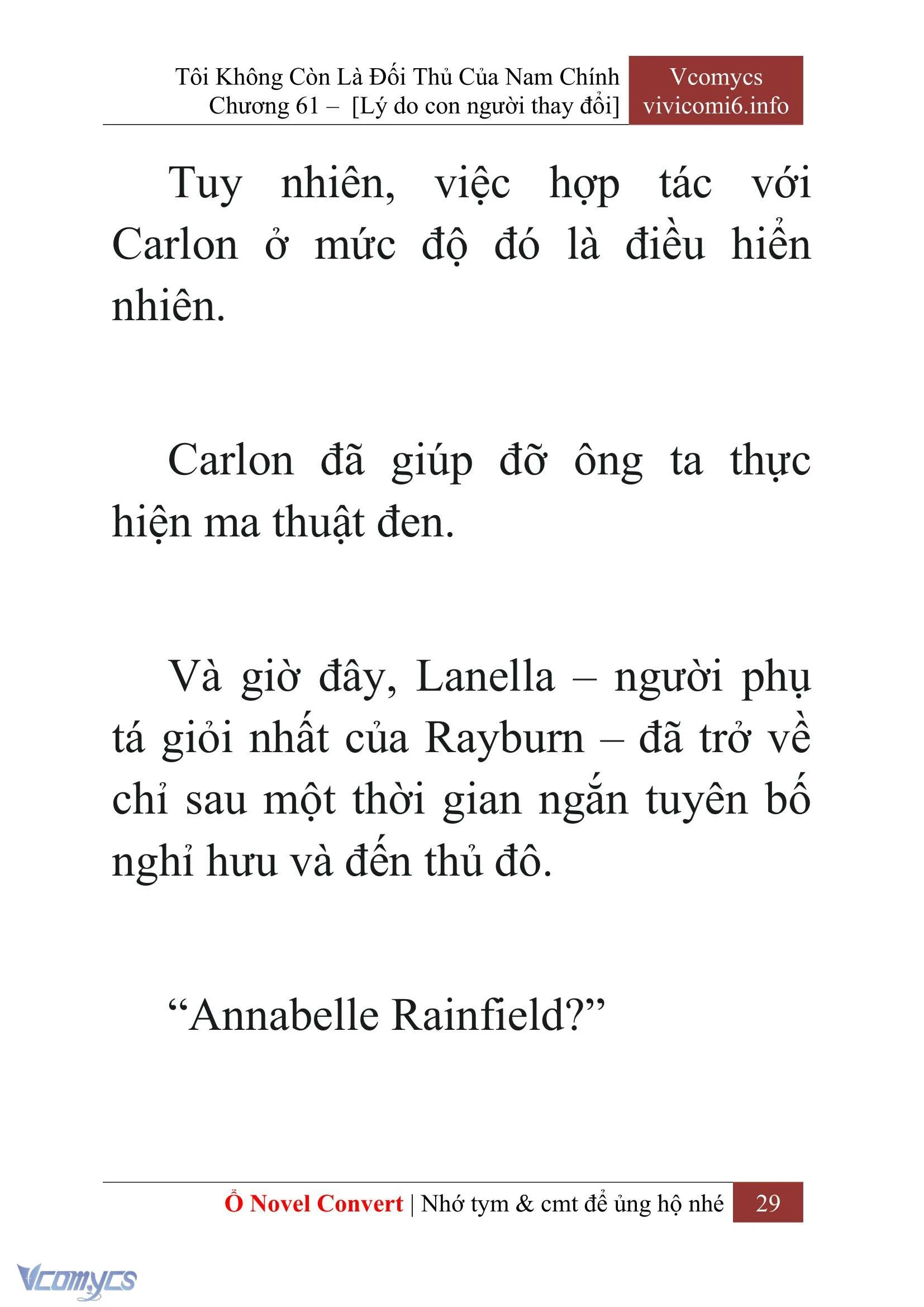 [Novel] Tôi Không Còn Là Đối Thủ Của Nam Chính Chapter  61 - 31