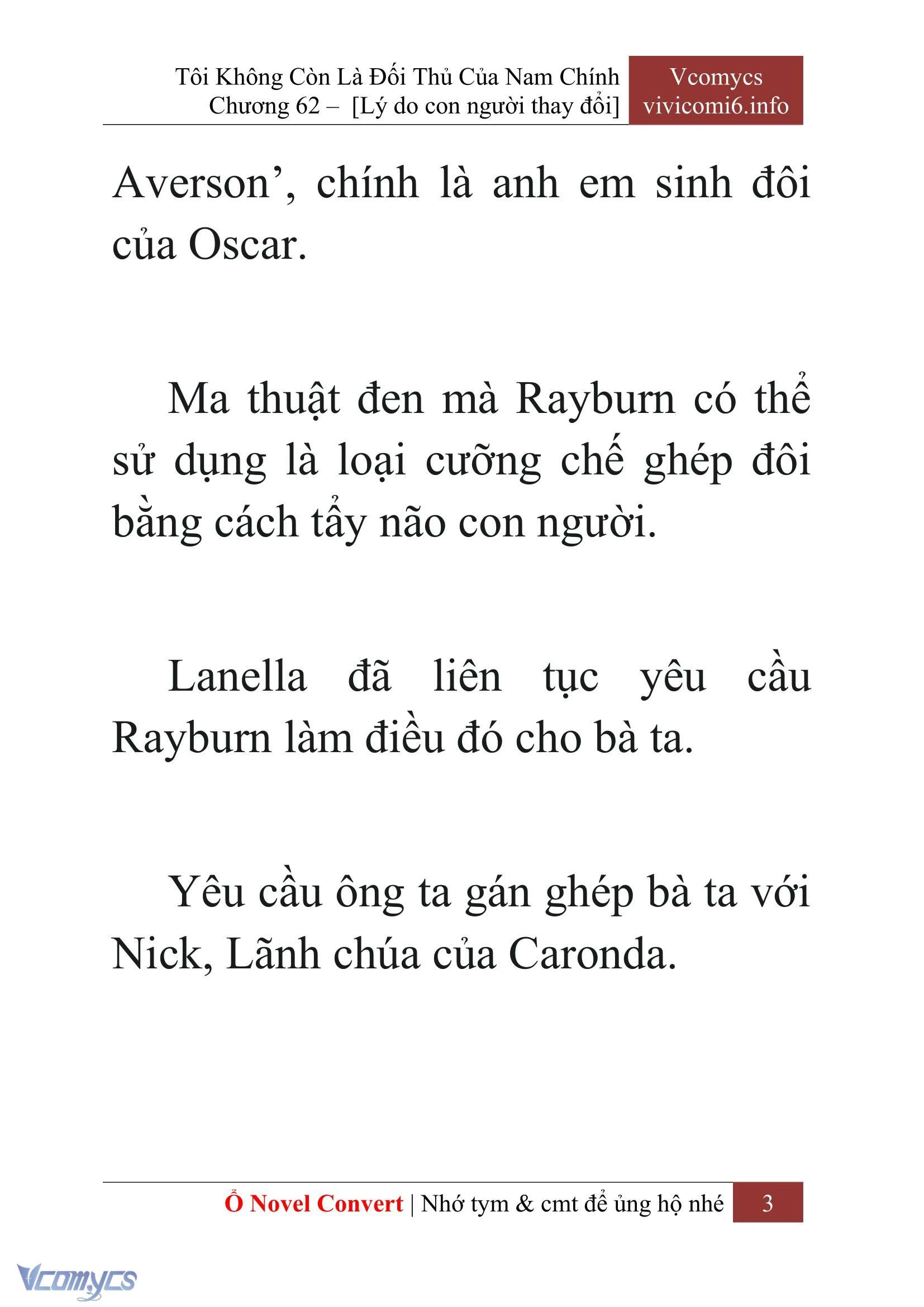 [Novel] Tôi Không Còn Là Đối Thủ Của Nam Chính Chapter  62 - 5