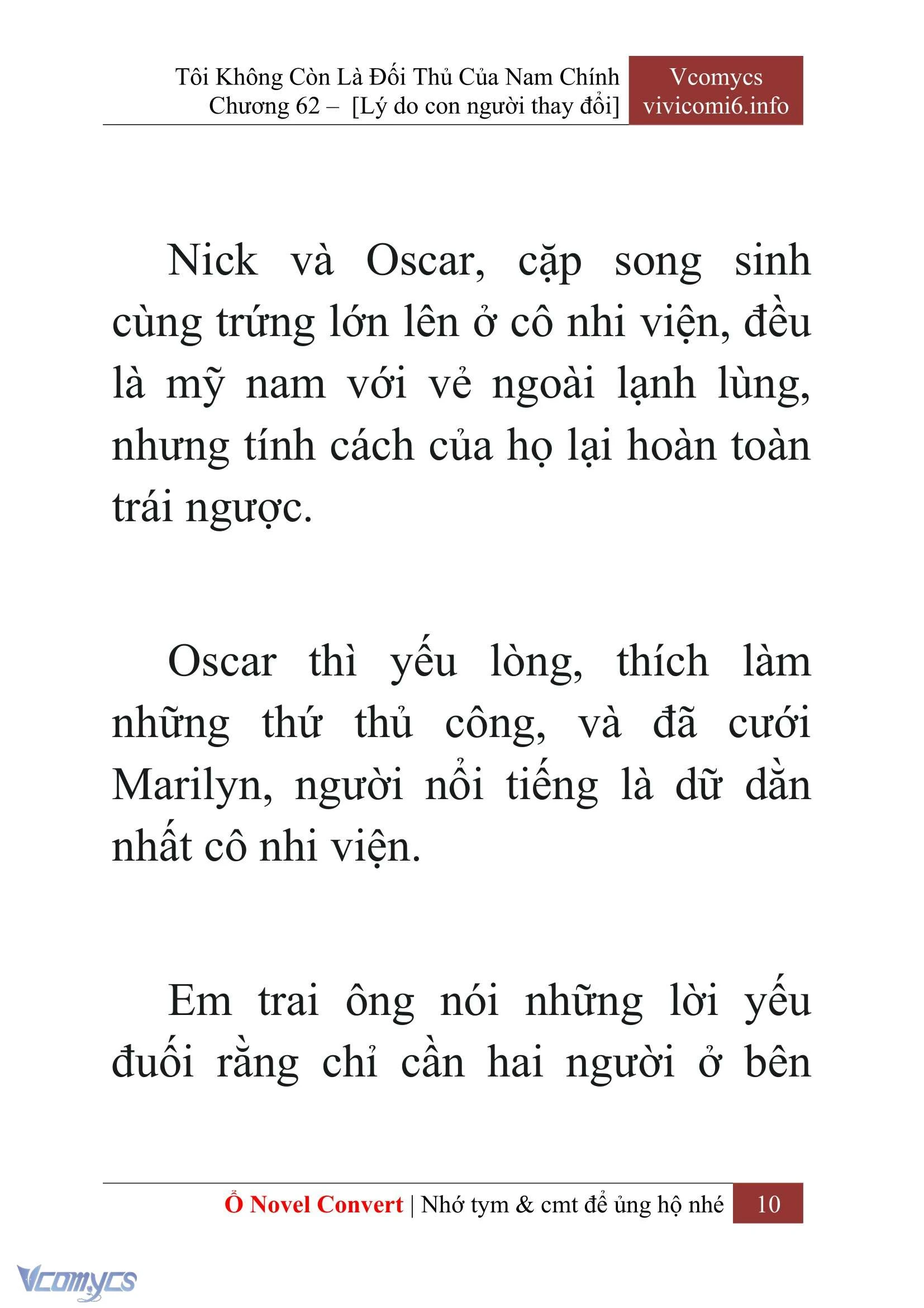 [Novel] Tôi Không Còn Là Đối Thủ Của Nam Chính Chapter  62 - 12