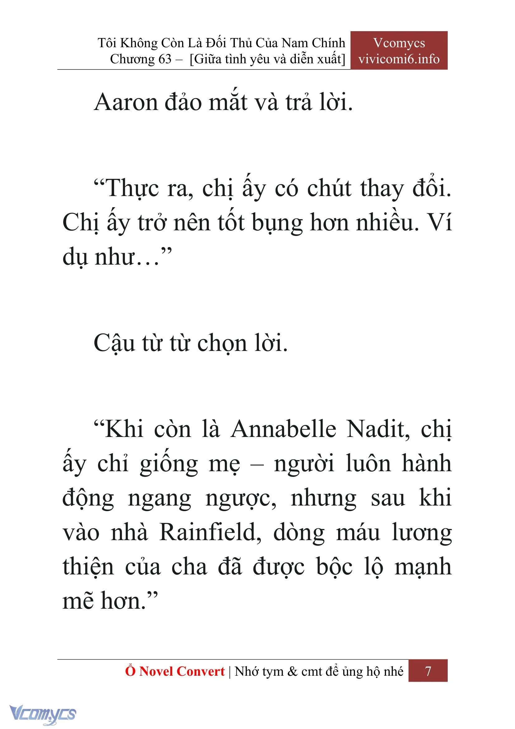 [Novel] Tôi Không Còn Là Đối Thủ Của Nam Chính Chapter  63 - 9