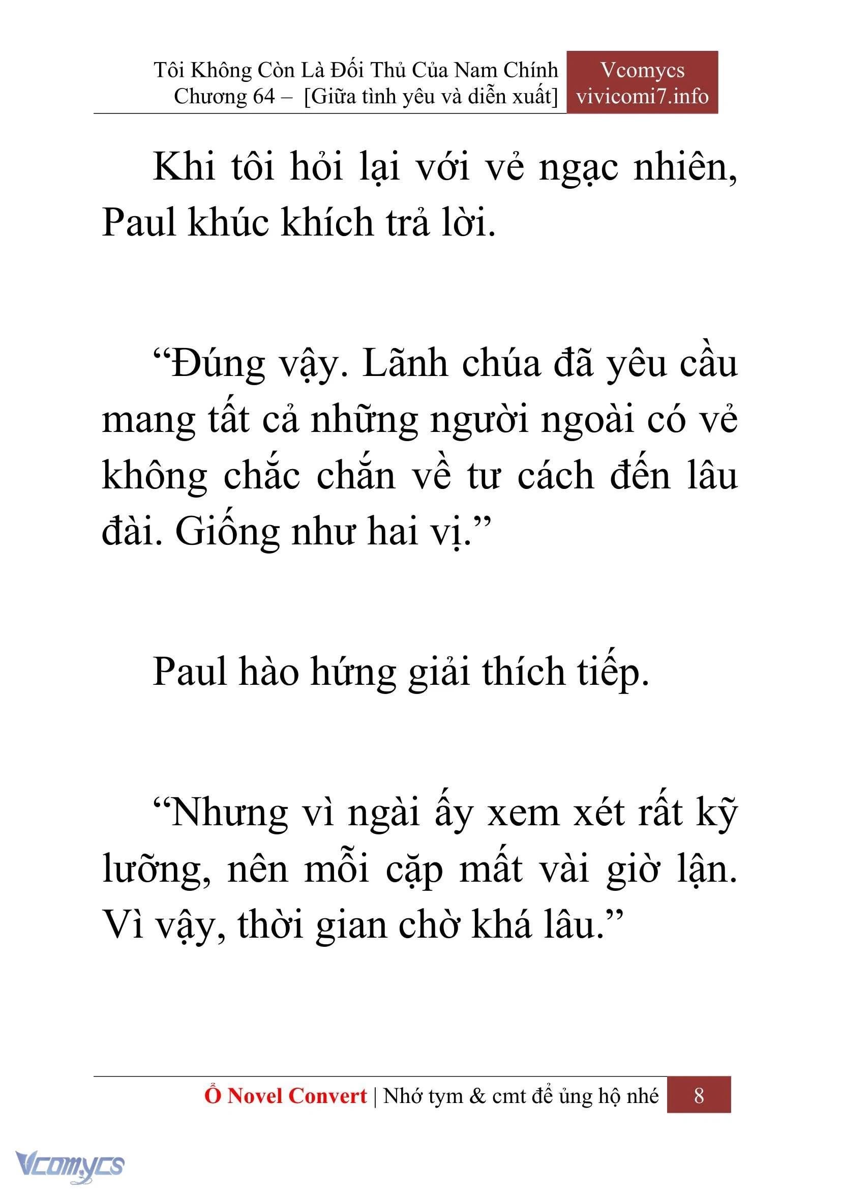 [Novel] Tôi Không Còn Là Đối Thủ Của Nam Chính Chapter  64 - 10