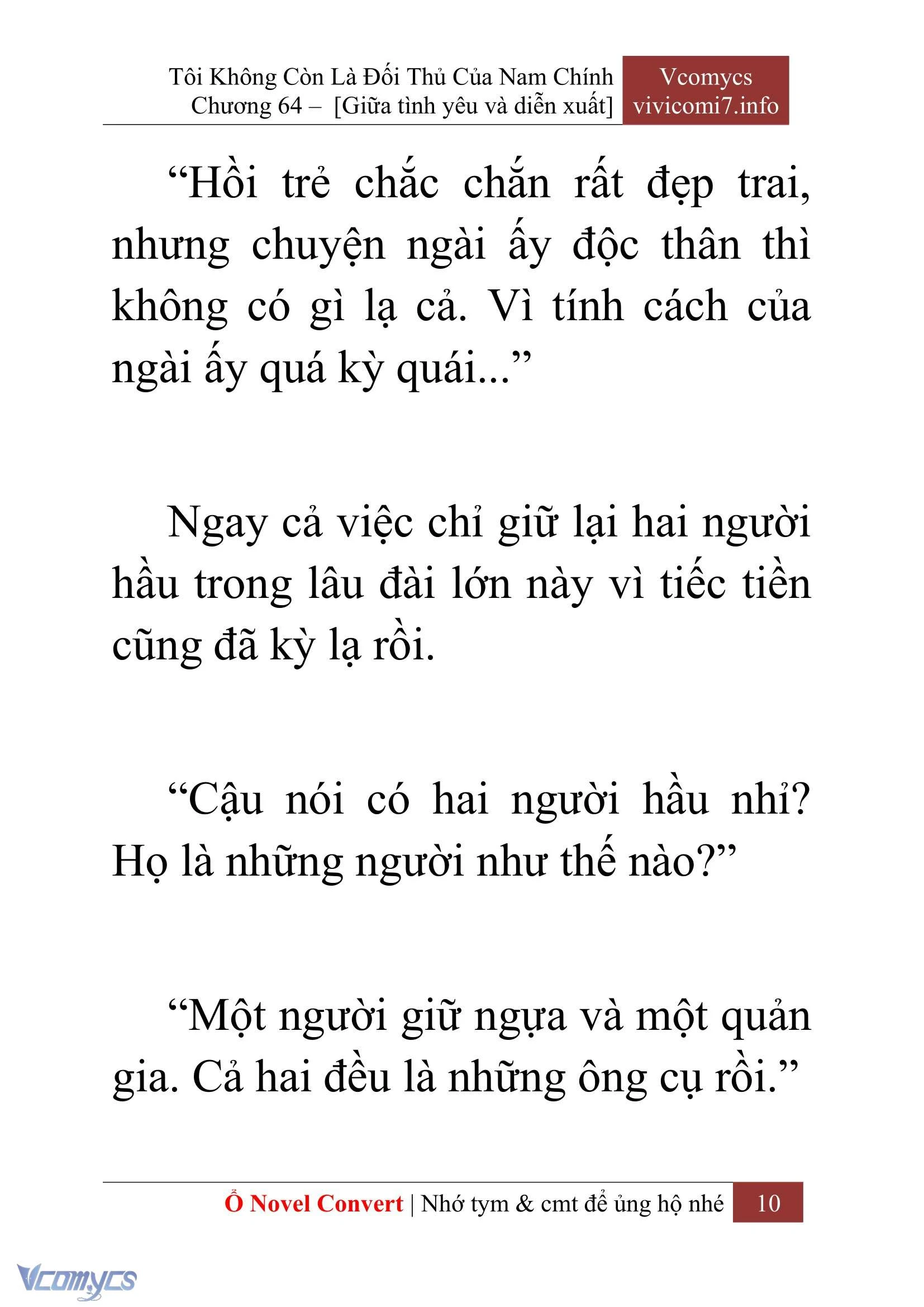 [Novel] Tôi Không Còn Là Đối Thủ Của Nam Chính Chapter  64 - 12