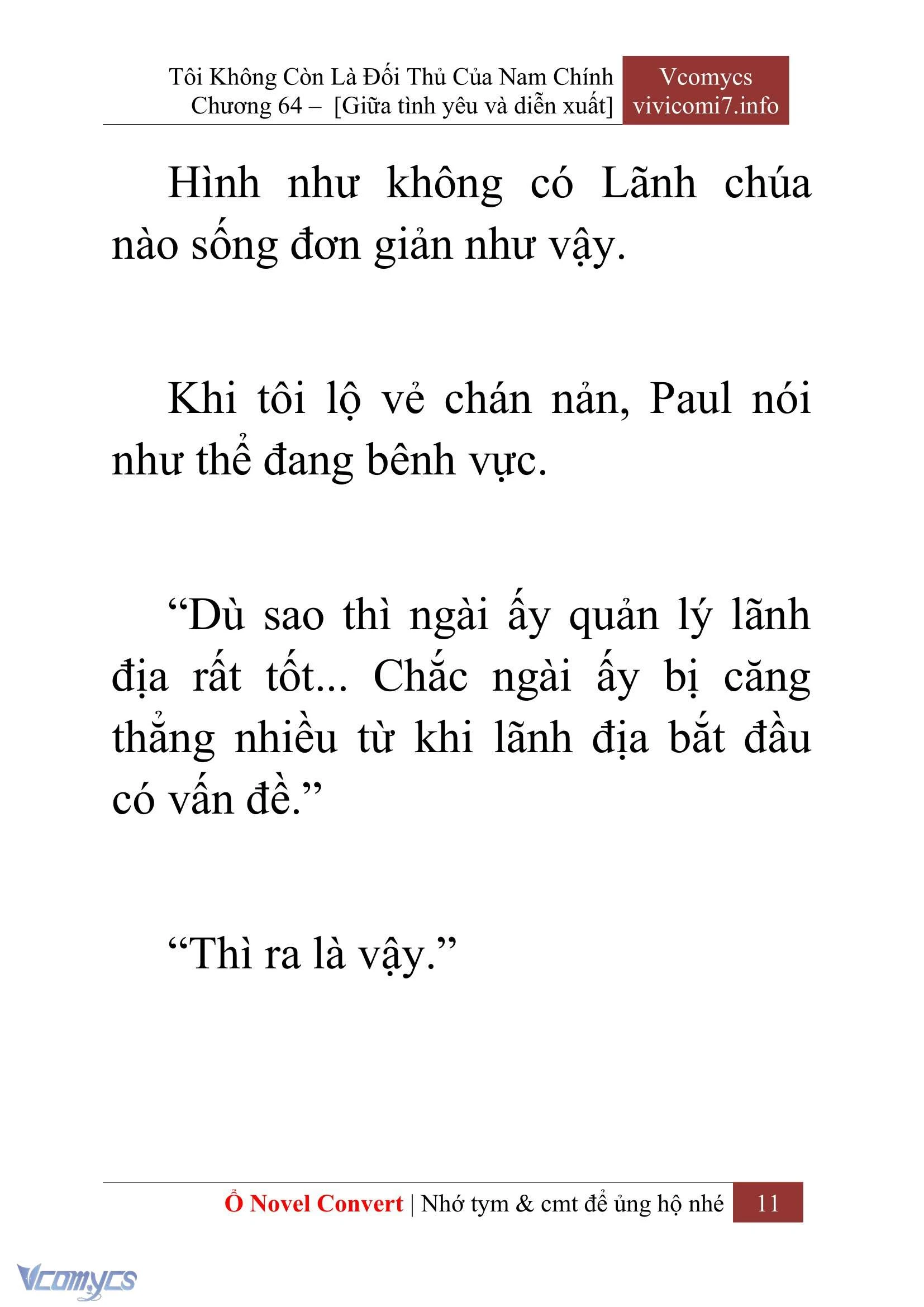 [Novel] Tôi Không Còn Là Đối Thủ Của Nam Chính Chapter  64 - 13