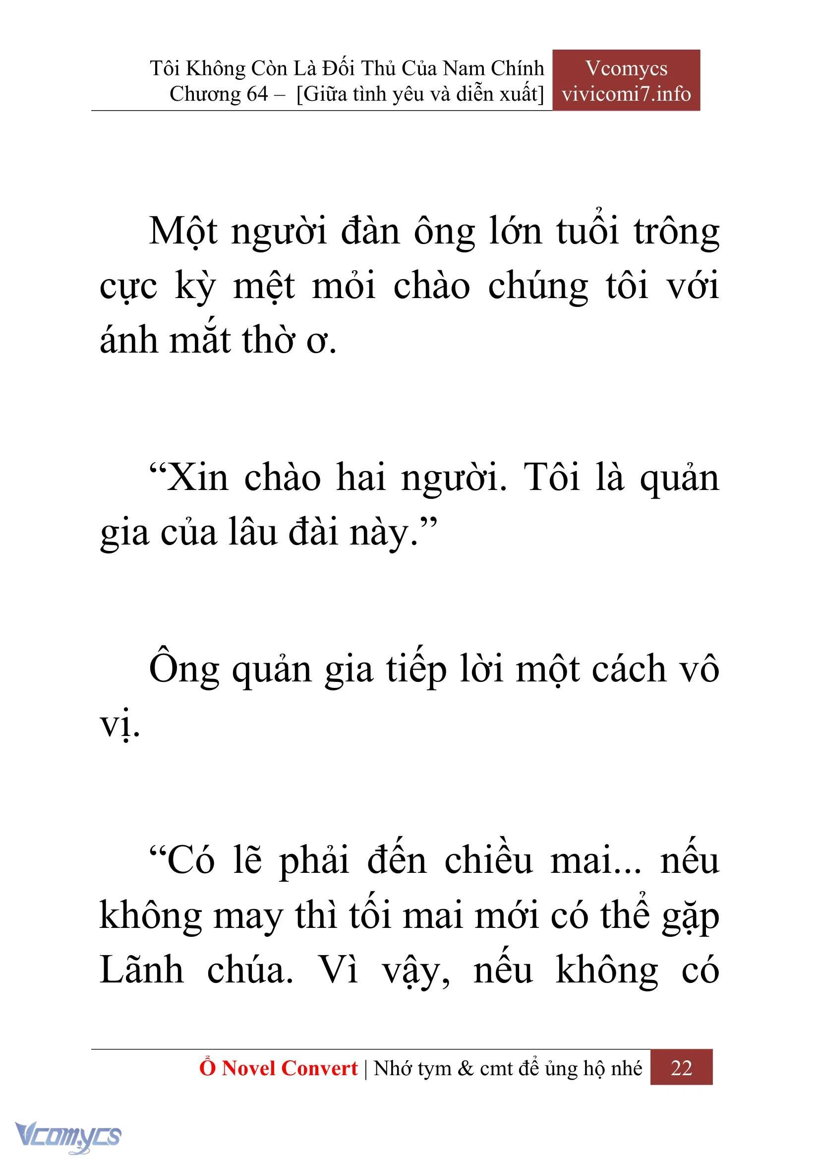 [Novel] Tôi Không Còn Là Đối Thủ Của Nam Chính Chapter  64 - 24