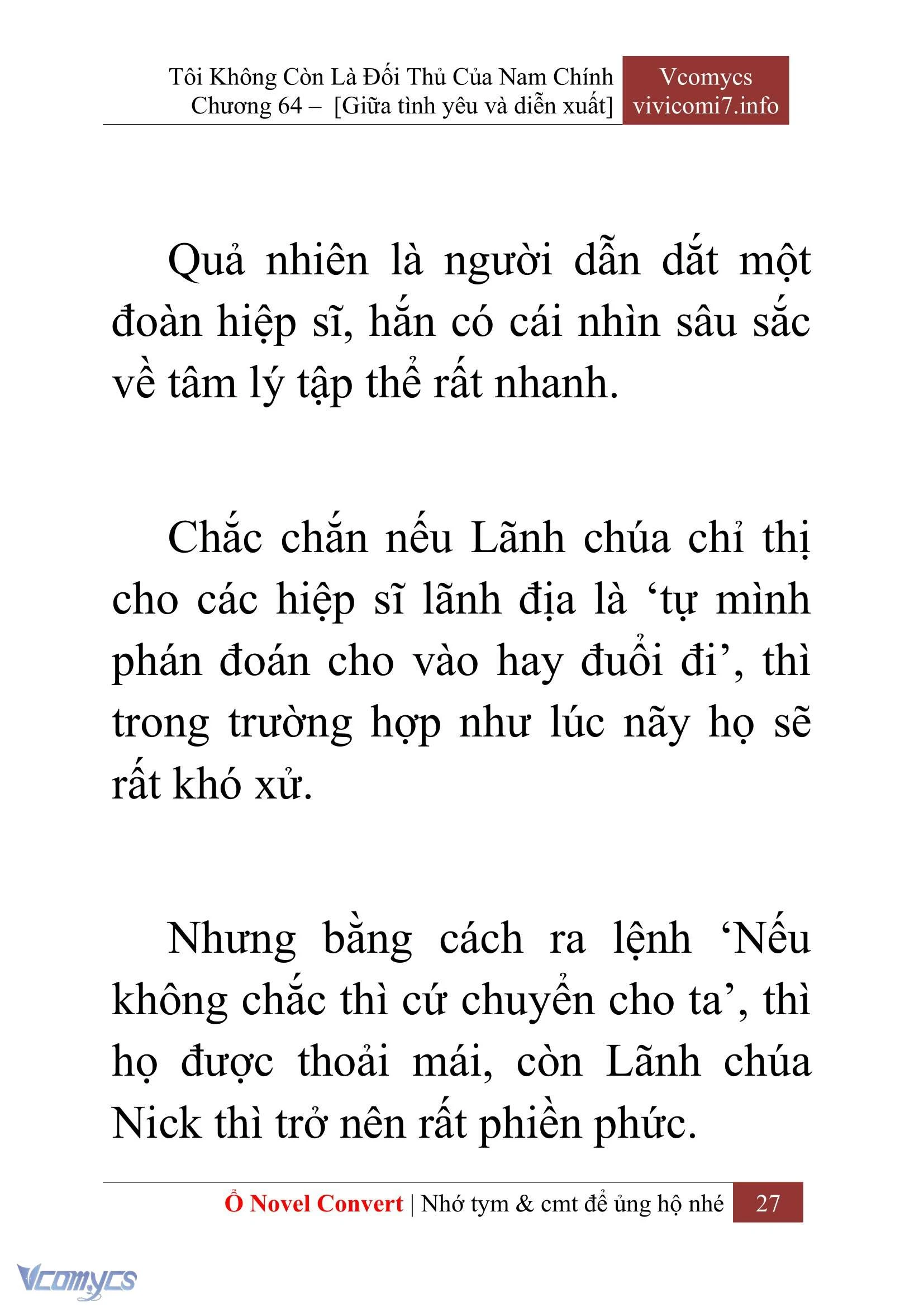 [Novel] Tôi Không Còn Là Đối Thủ Của Nam Chính Chapter  64 - 29