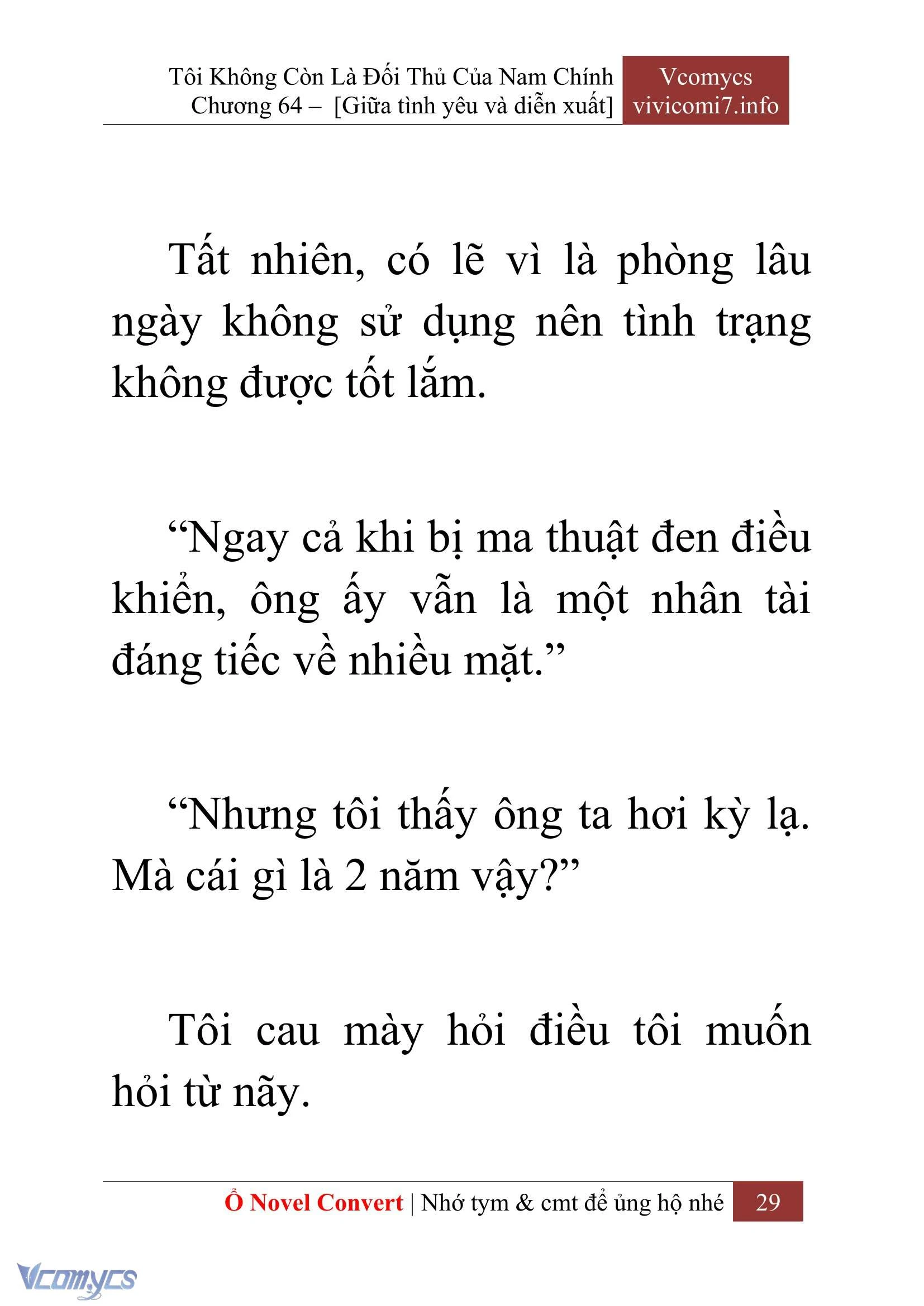[Novel] Tôi Không Còn Là Đối Thủ Của Nam Chính Chapter  64 - 31