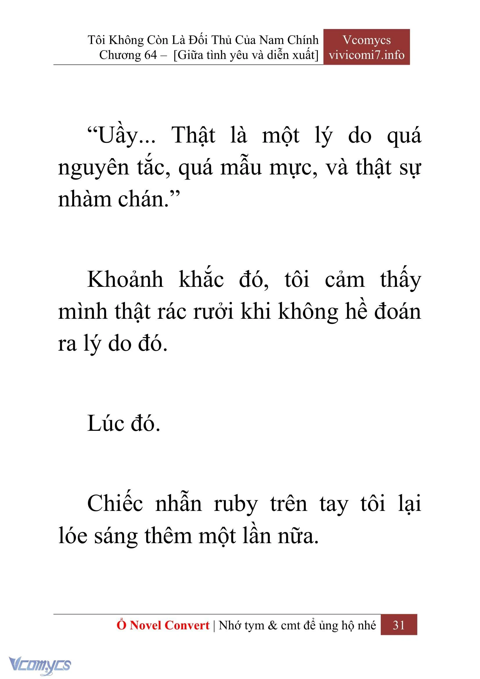 [Novel] Tôi Không Còn Là Đối Thủ Của Nam Chính Chapter  64 - 33
